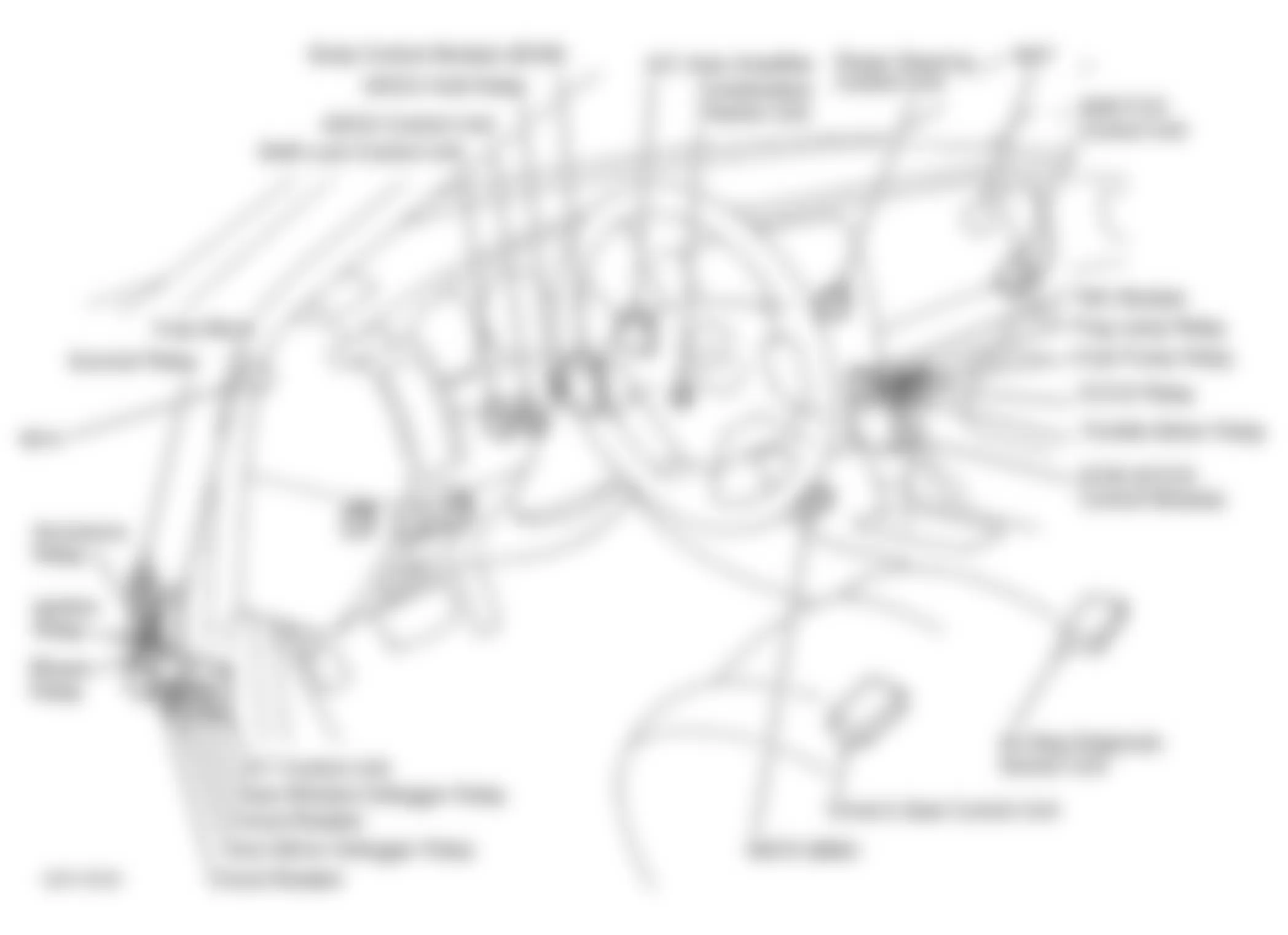 Infiniti Q45 t 1997 - Component Locations -  Locating Instrument Panel Control Units, Fuse Block, & Relays