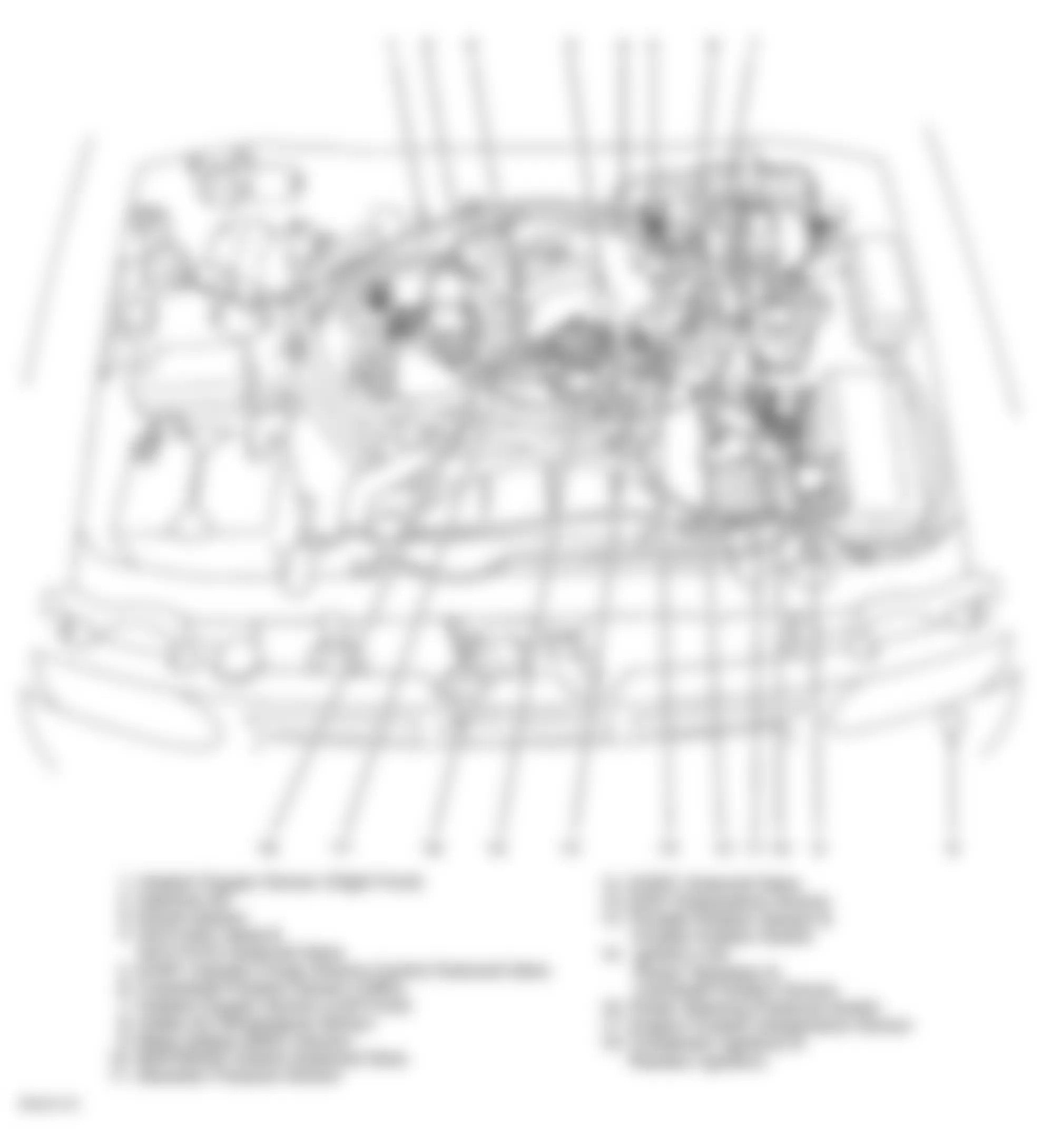 Infiniti QX4 1998 - Component Locations -  Engine Compartment