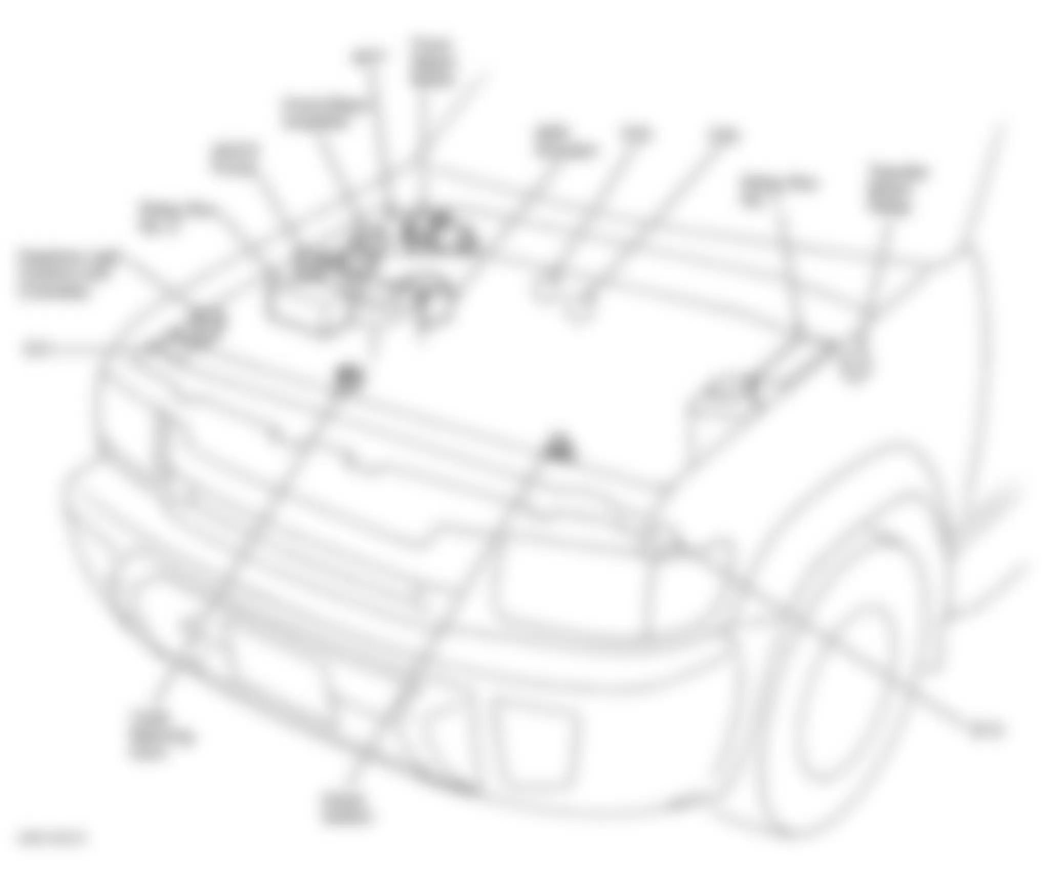 Infiniti QX4 1998 - Component Locations -  Engine Compartment