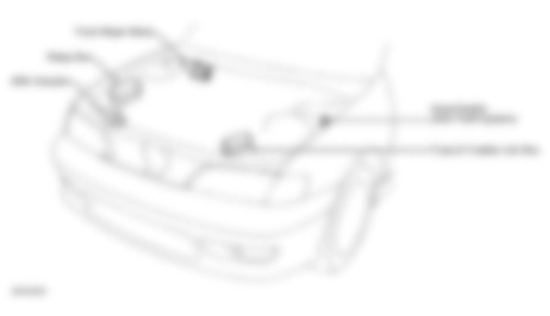 Infiniti G20 1999 - Component Locations -  Locating Engine Compartment Fuse & Fusible Link Box and Relay Box