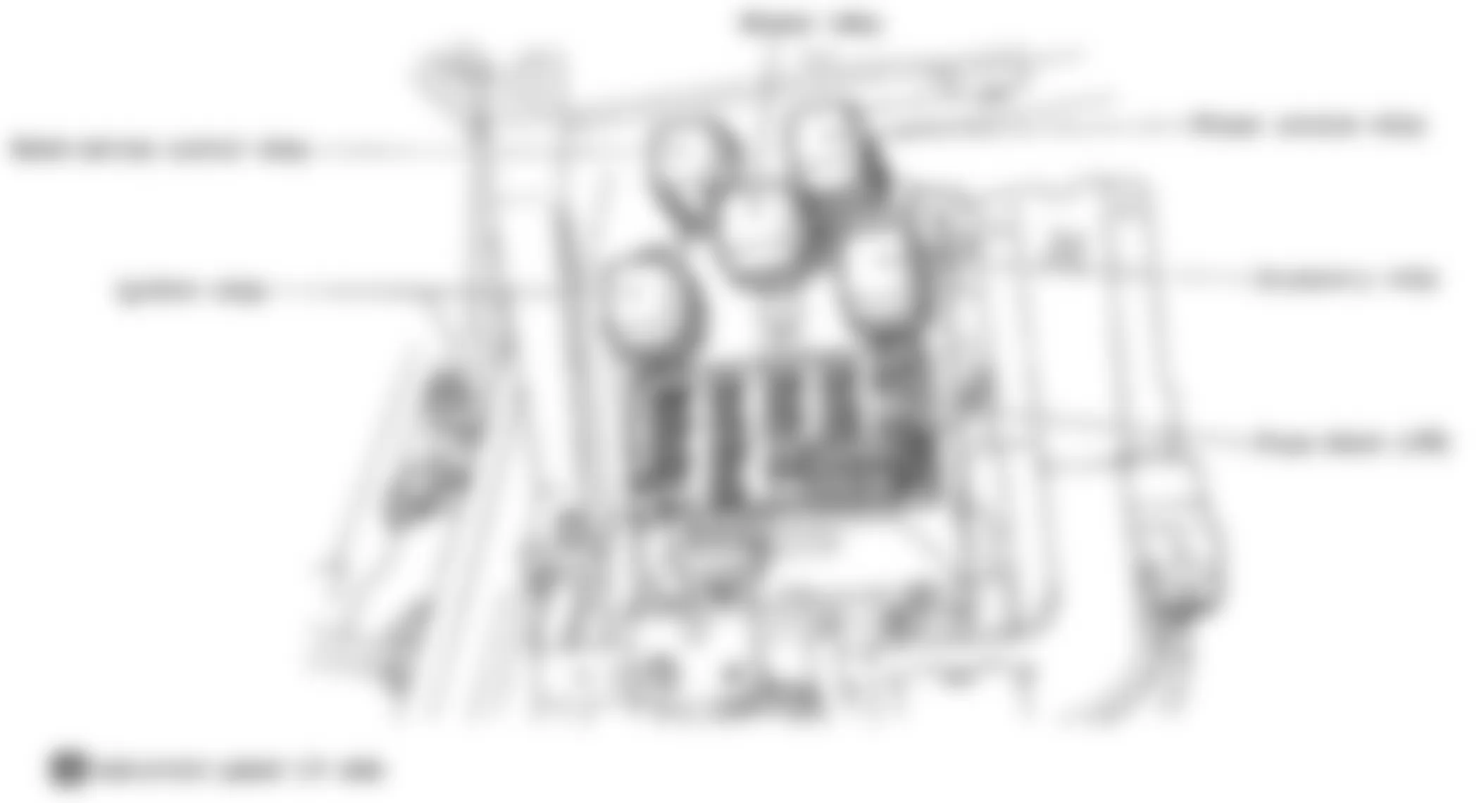 Infiniti G20 1999 - Component Locations -  Identifying Fuse Block/Junction Box (J/B) Relays