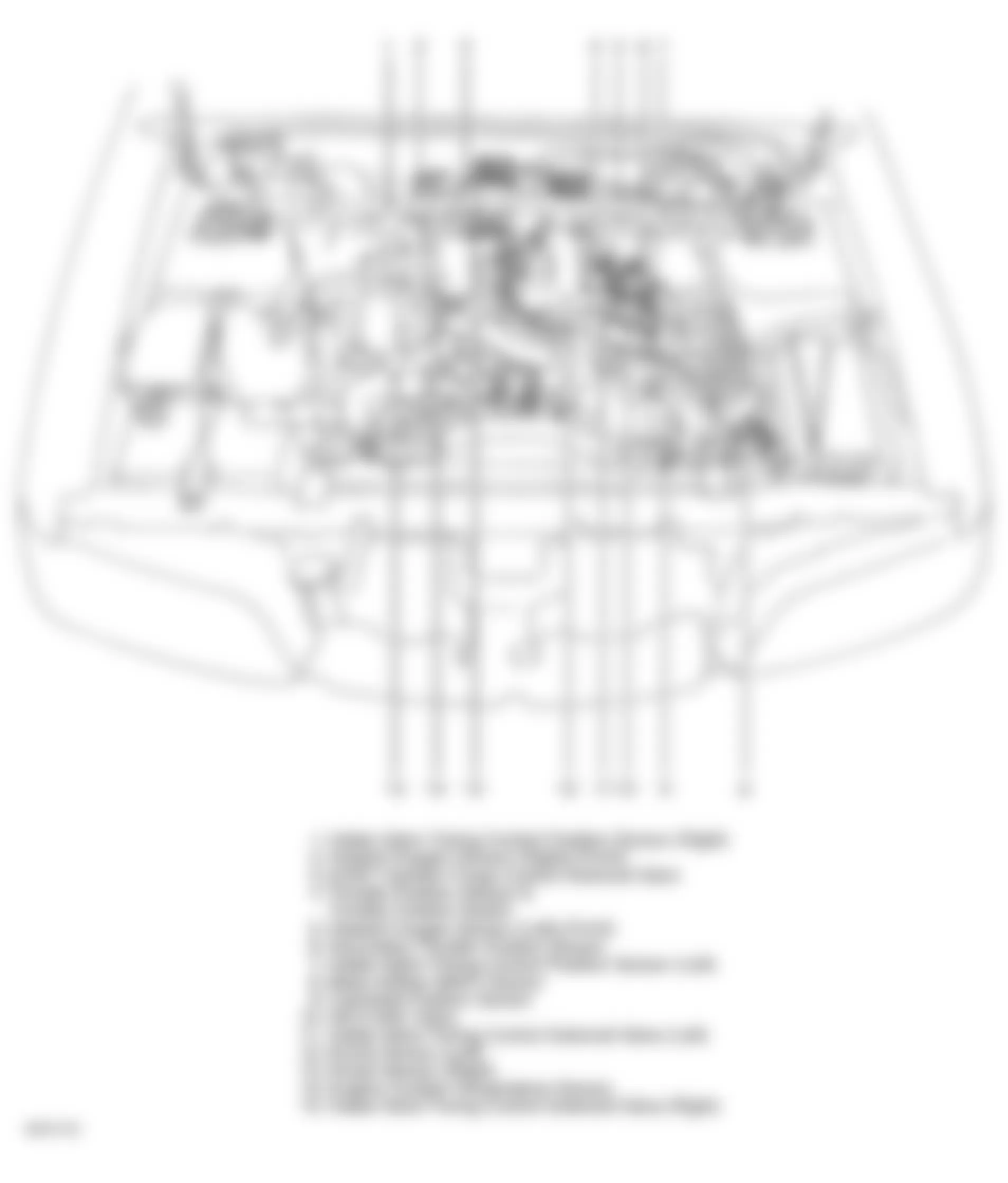 Infiniti Q45 2000 - Component Locations -  Engine Compartment