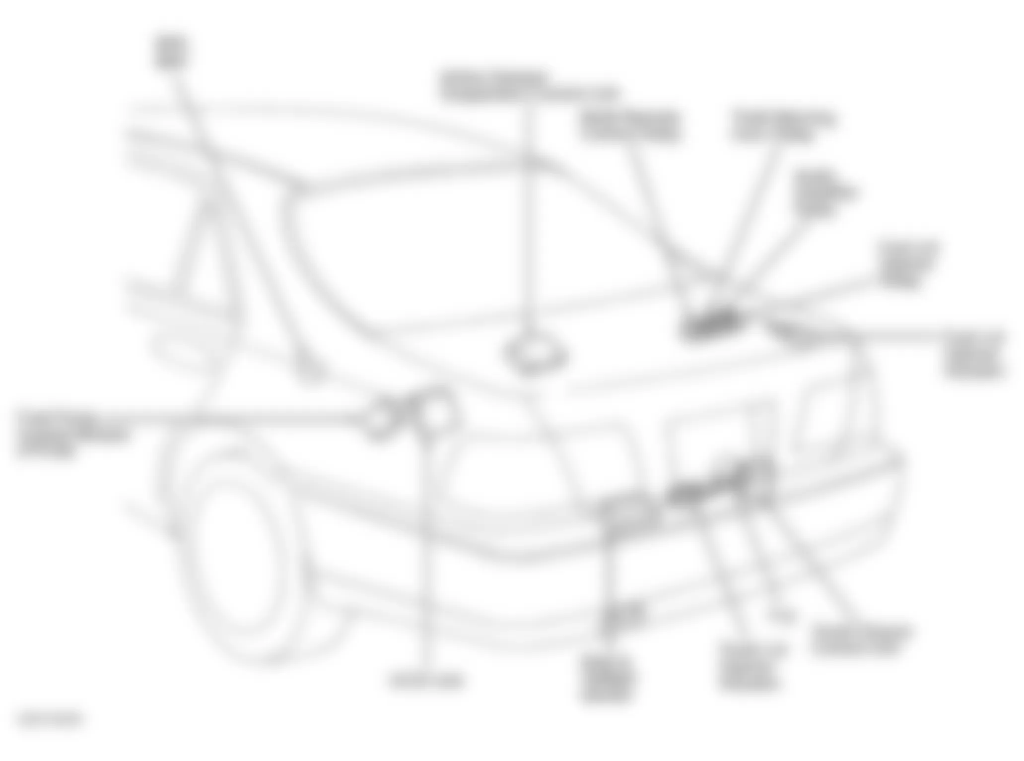 Infiniti Q45 2000 - Component Locations -  Locating Luggage Compartment Actuators, Control Units & Relays