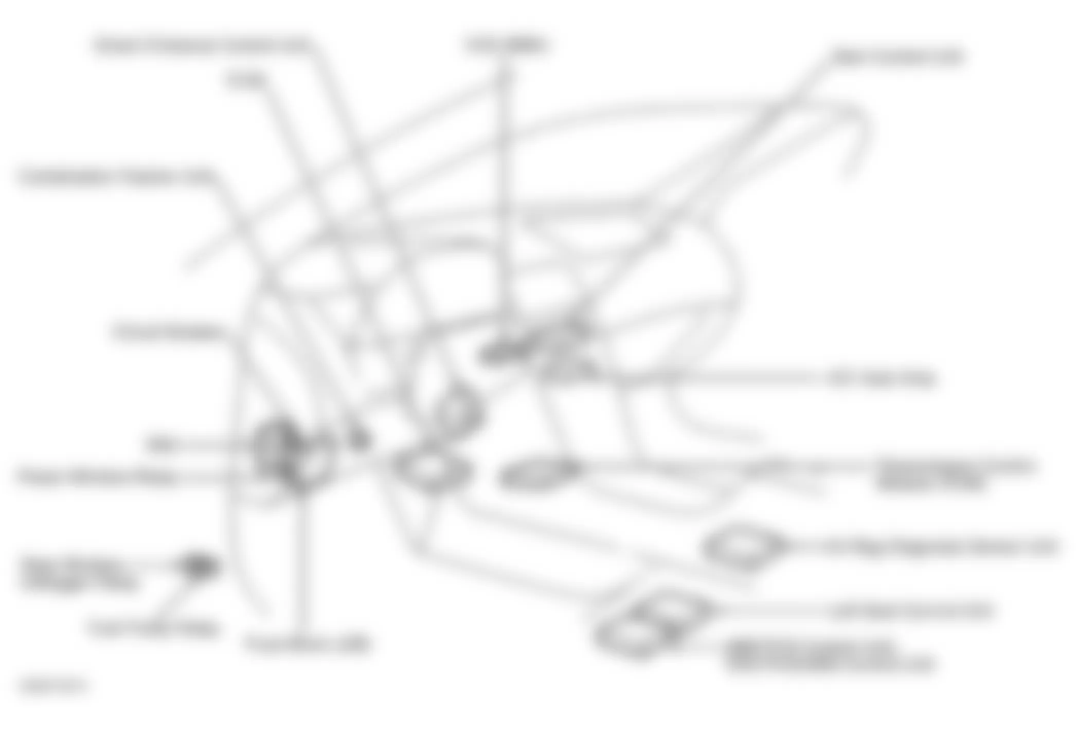 Infiniti I35 2002 - Component Locations -  Passengers Compartment