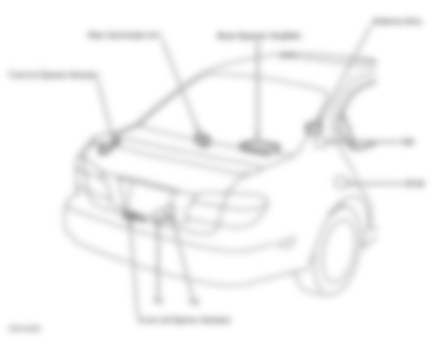 Infiniti I35 2002 - Component Locations -  Rear Of Vehicle