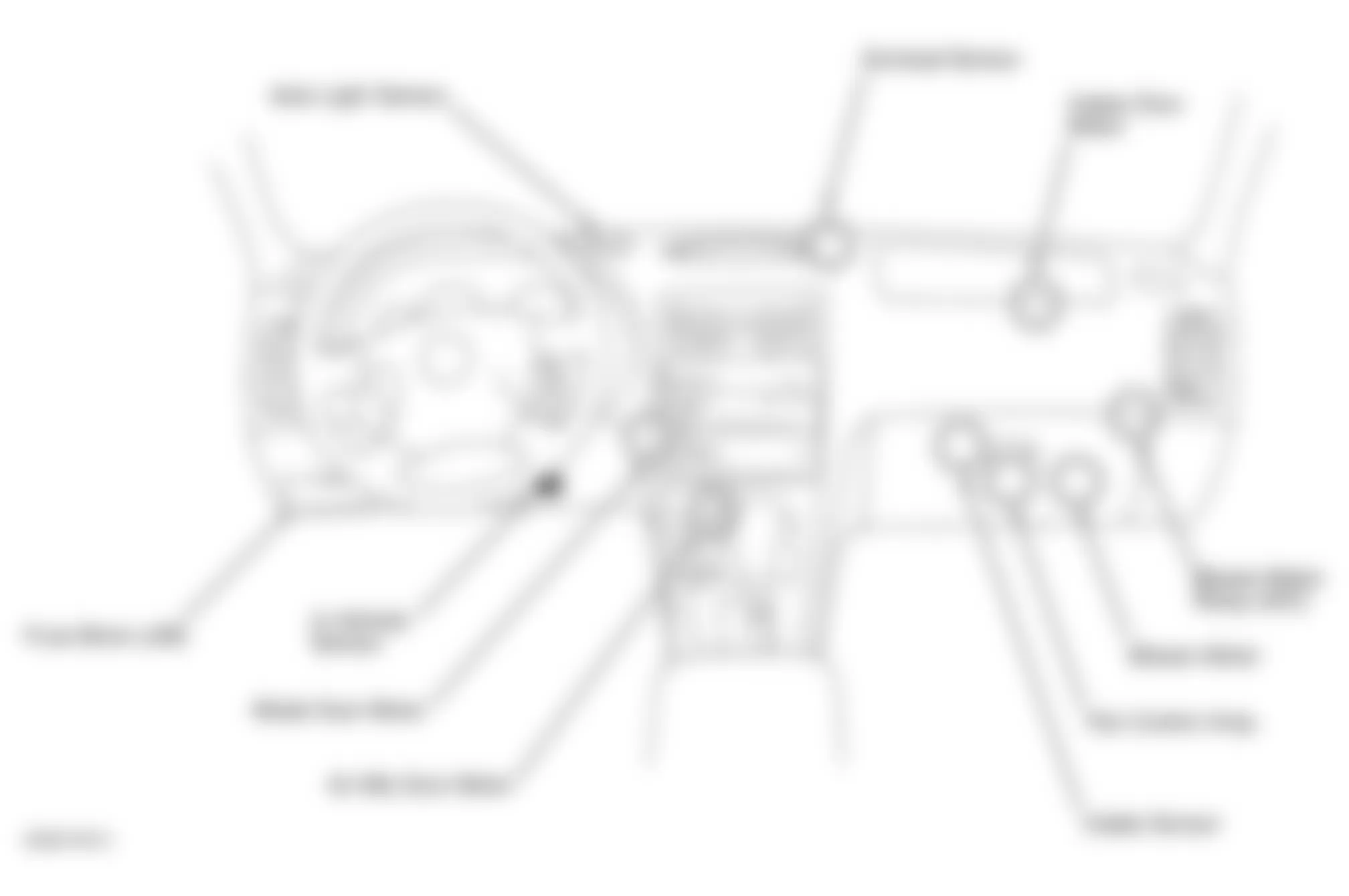 Infiniti I35 2002 - Component Locations -  Dash