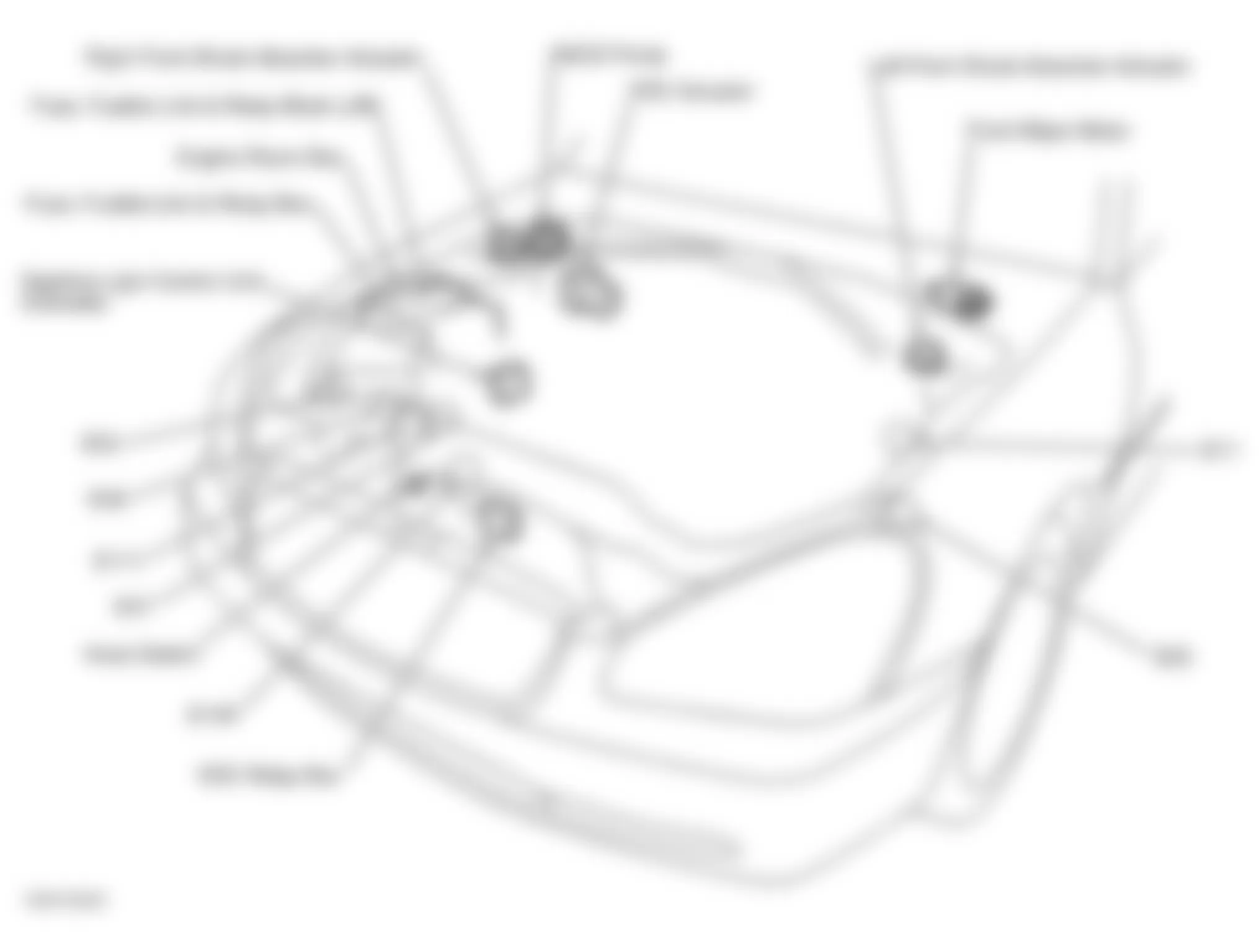 Infiniti Q45 2002 - Component Locations -  Engine Compartment