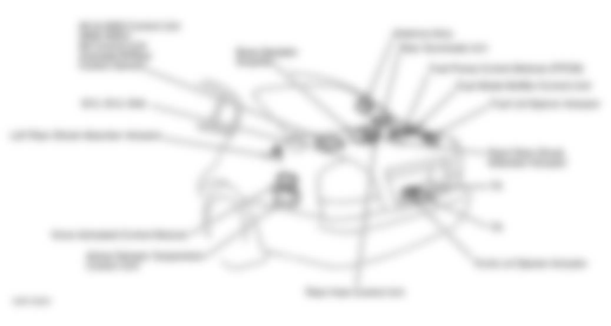 Infiniti Q45 2002 - Component Locations -  Luggage Compartment