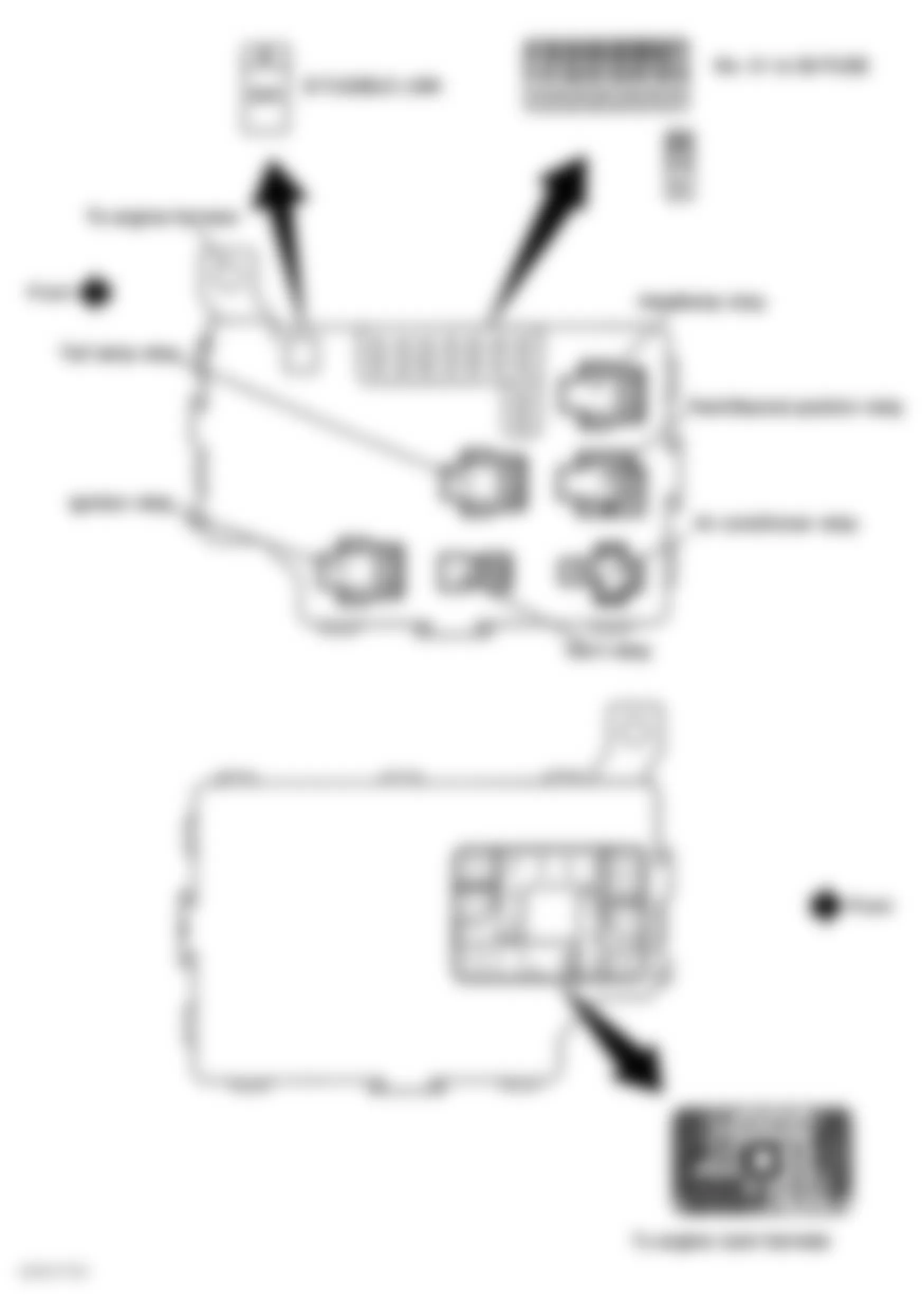 Infiniti Q45 2002 - Component Locations -  Locating Relay Block Fuses, Fusible Link & Relays