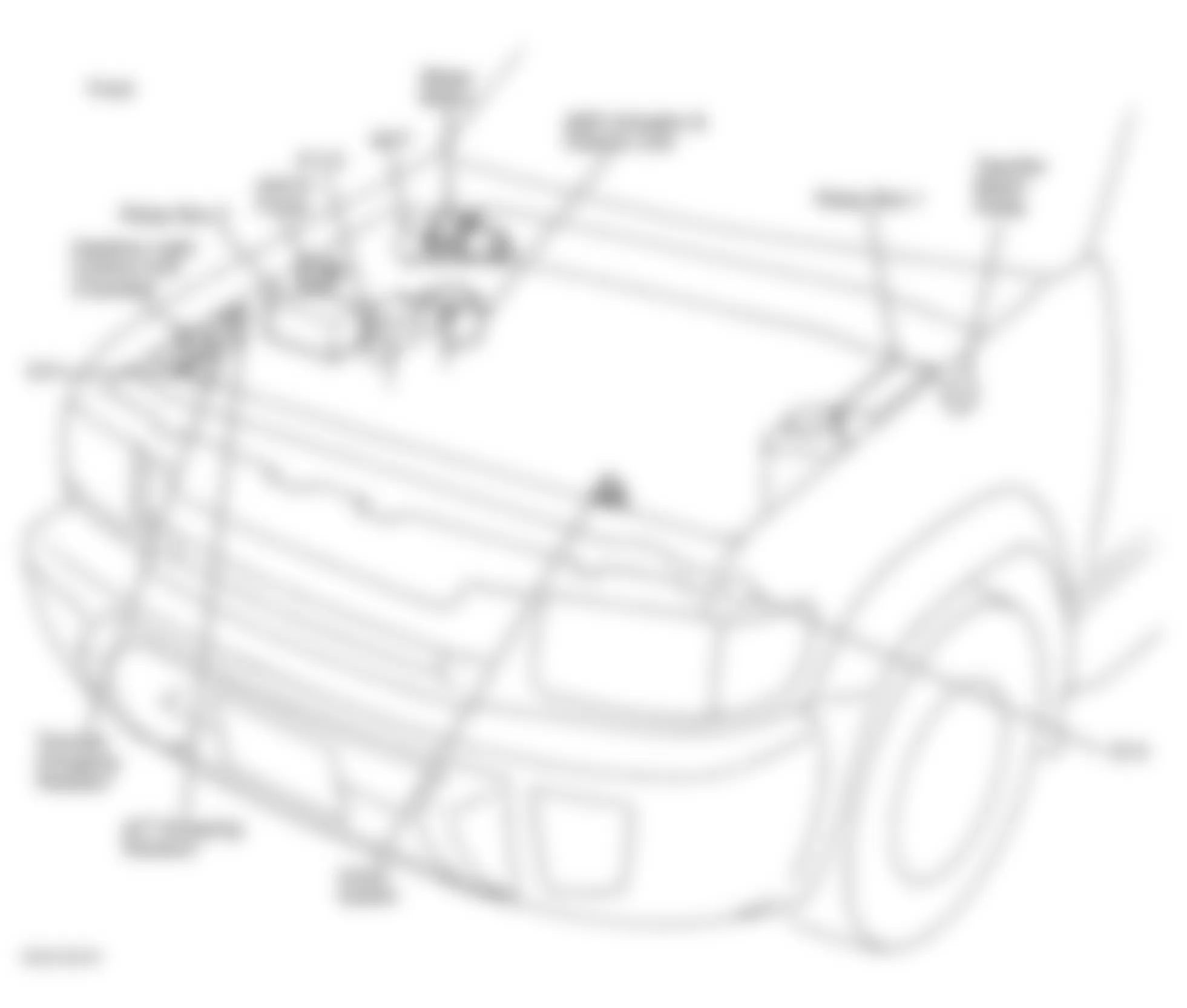 Infiniti QX4 2002 - Component Locations -  Engine Compartment