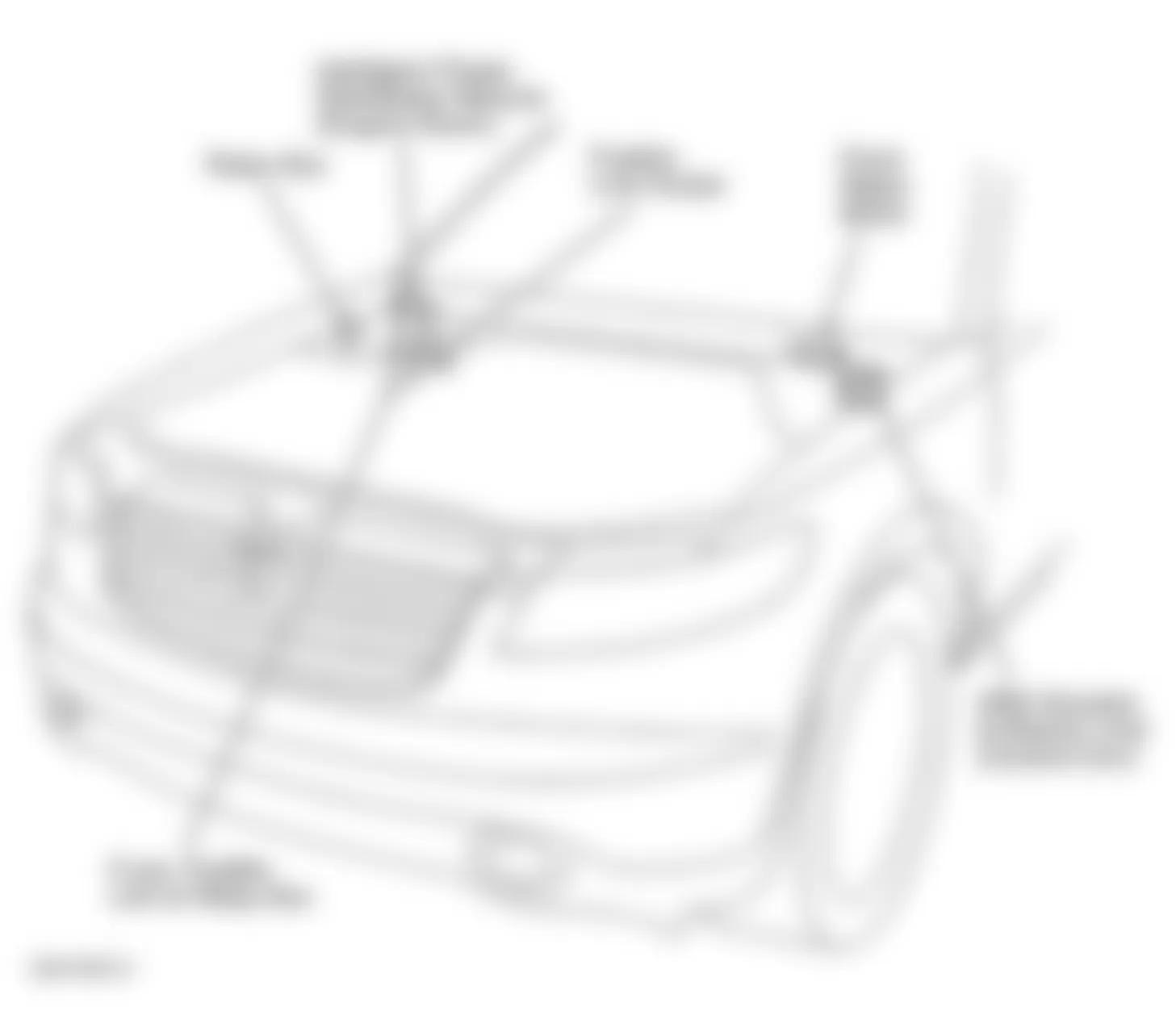 Infiniti FX35 2003 - Component Locations -  Rear Of Engine Compartment