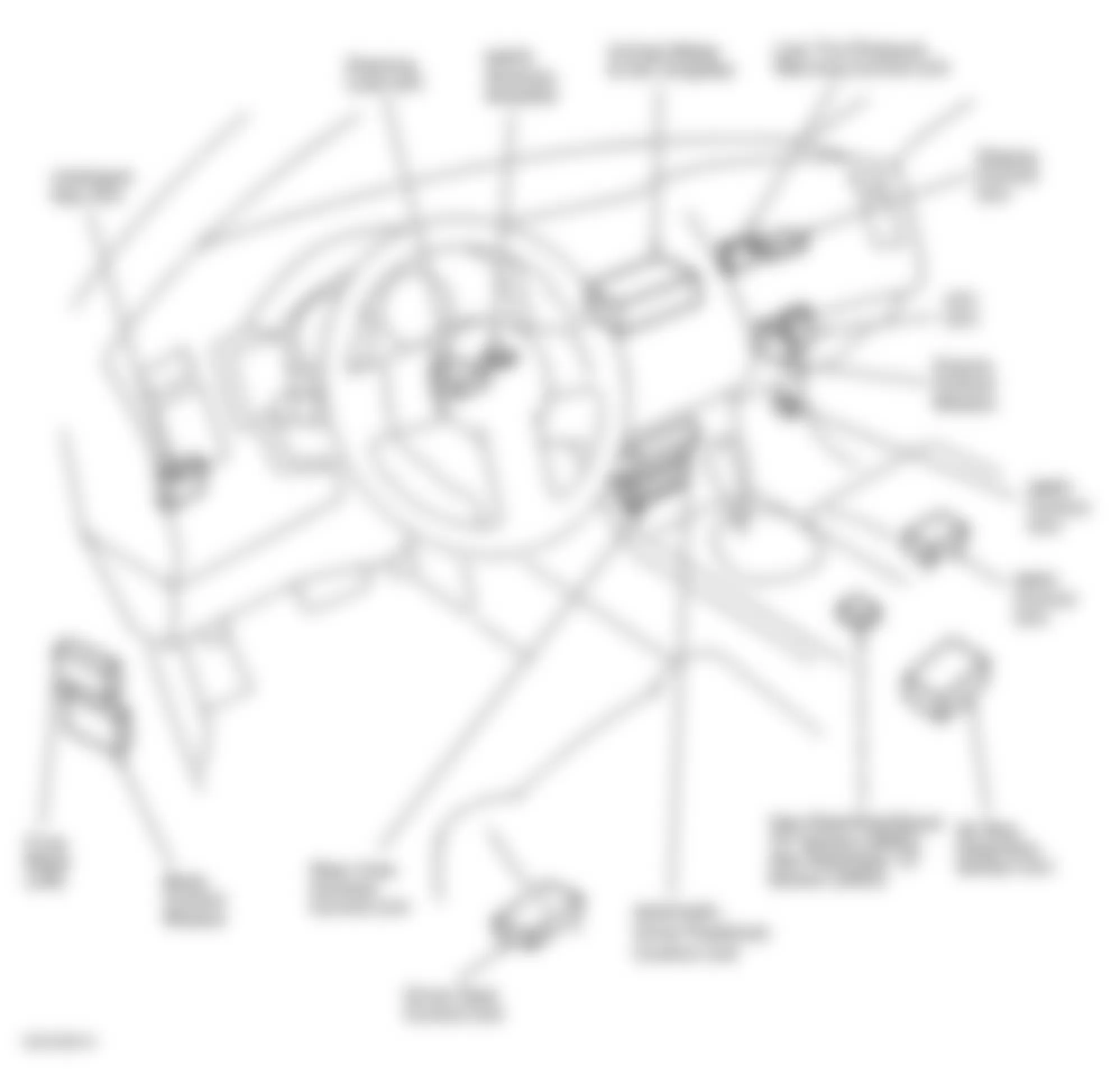 Infiniti FX35 2003 - Component Locations -  Dash & Passenger Compartment
