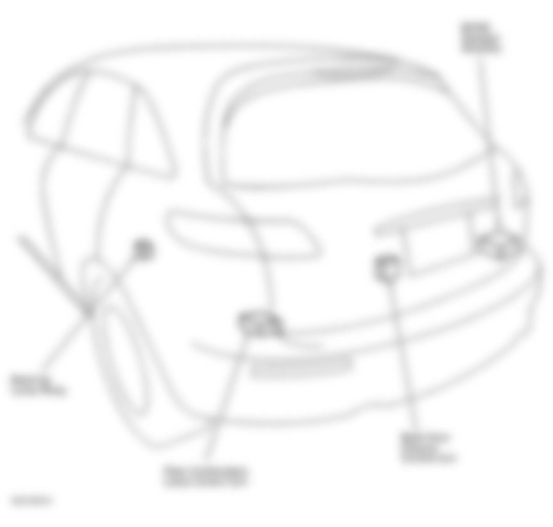 Infiniti FX35 2003 - Component Locations -  Luggage Compartment