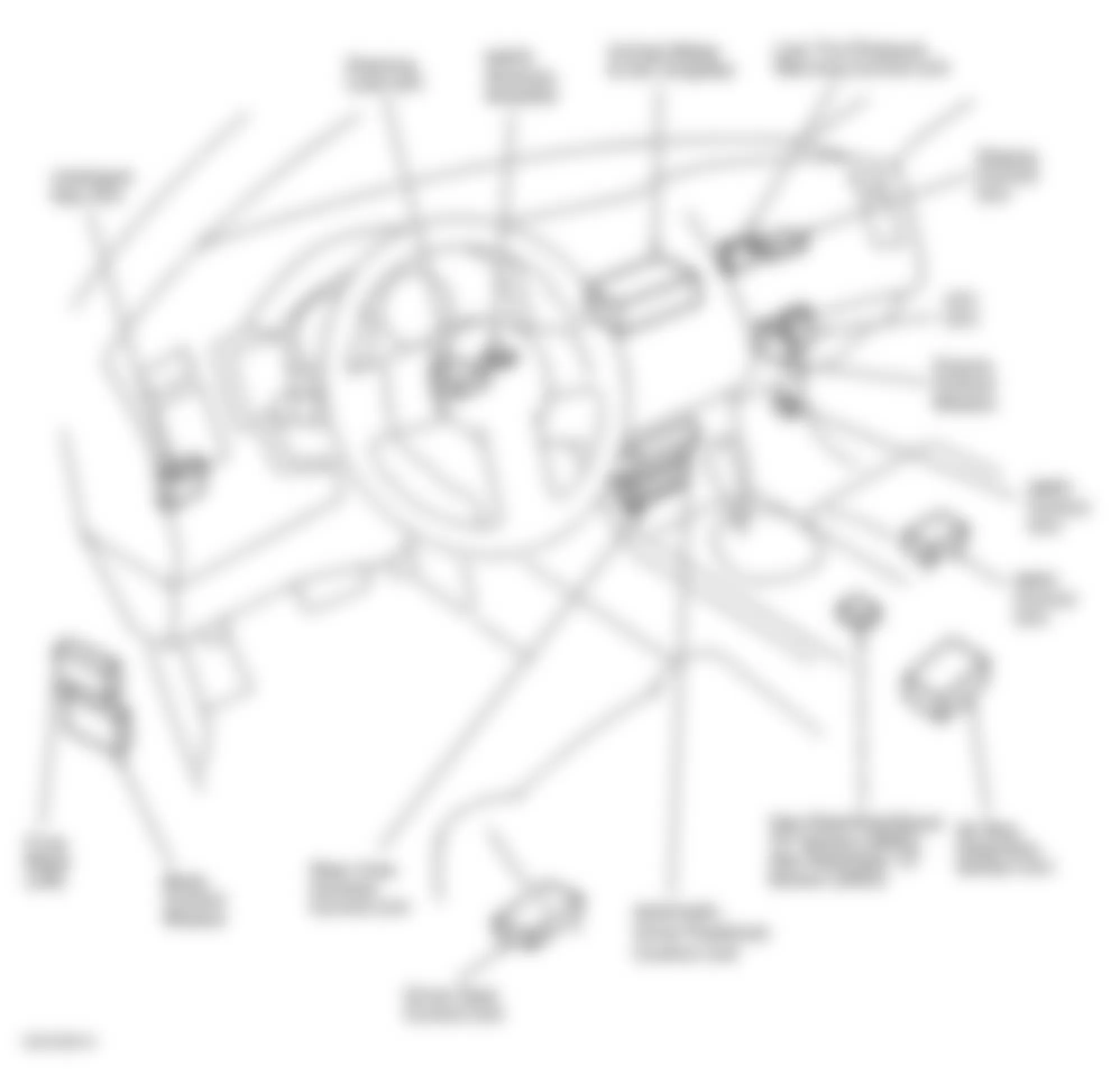 Infiniti FX35 2003 - Component Locations -  Locating Instrument Panel Control Modules, Units, & Fuse Block