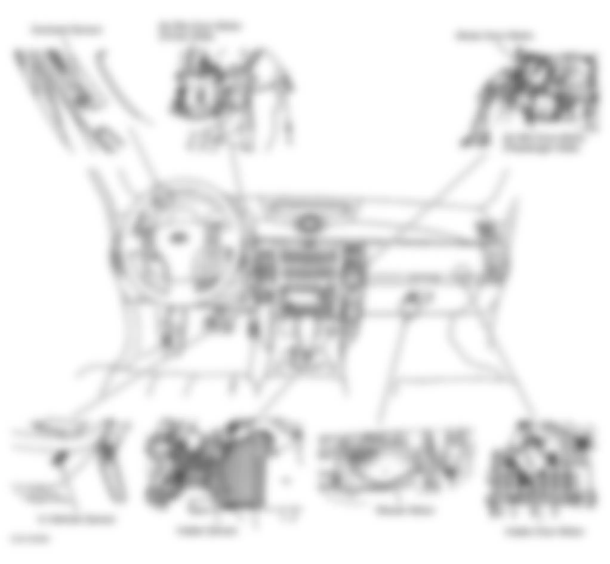 Infiniti G35 2003 - Component Locations -  Dash