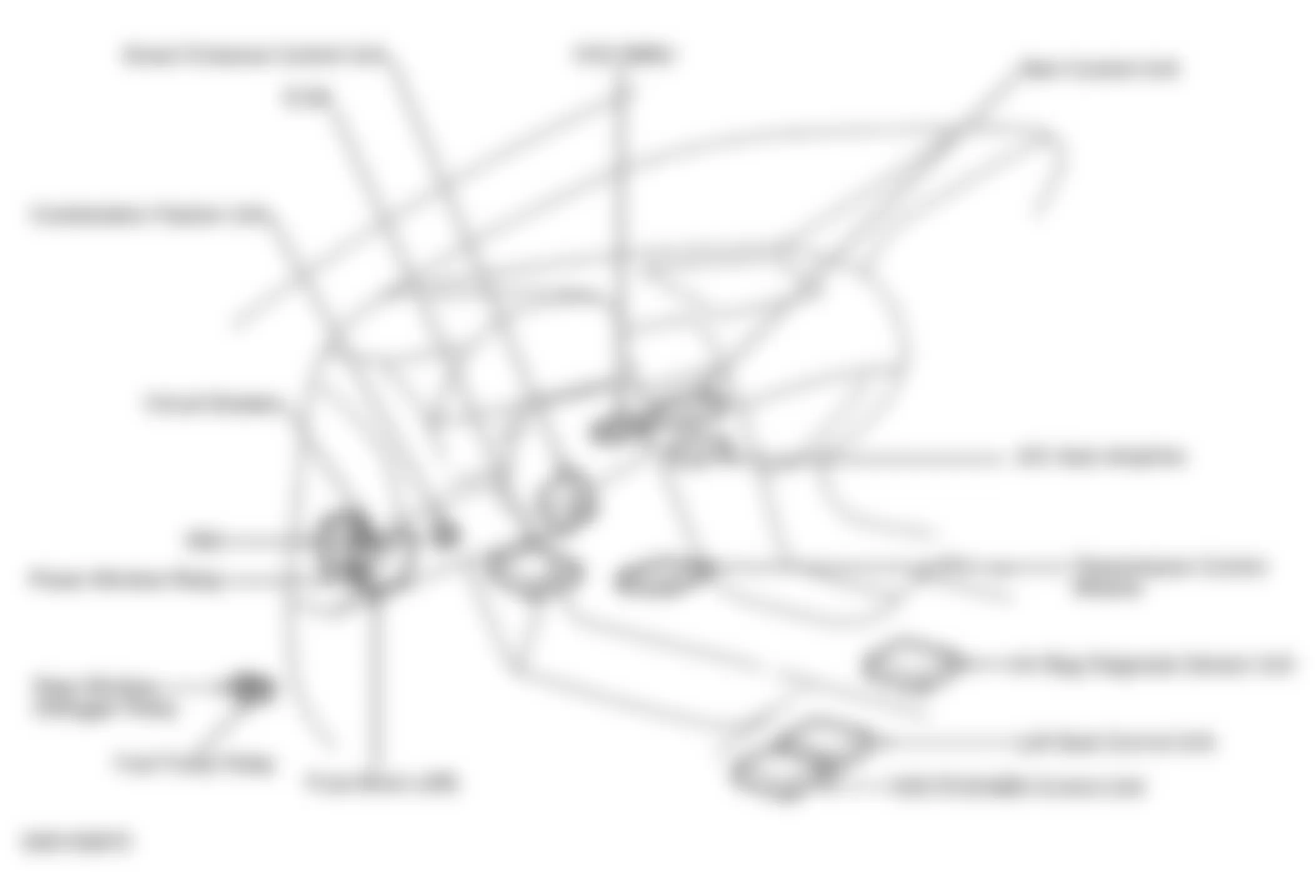 Infiniti G35 2003 - Component Locations -  Locating Instrument Panel Control Units & Fuse Block