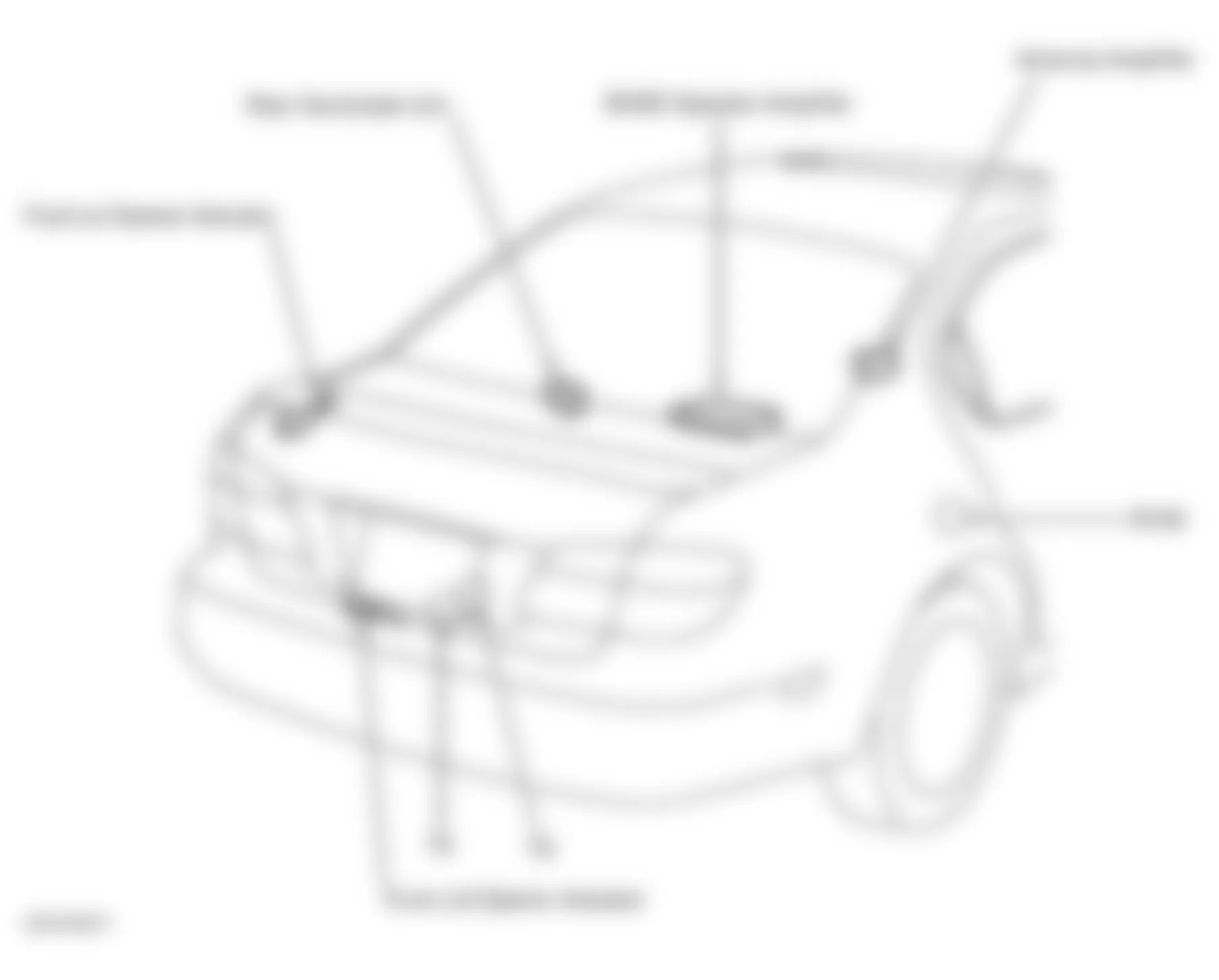 Infiniti I35 2003 - Component Locations -  Rear Of Vehicle