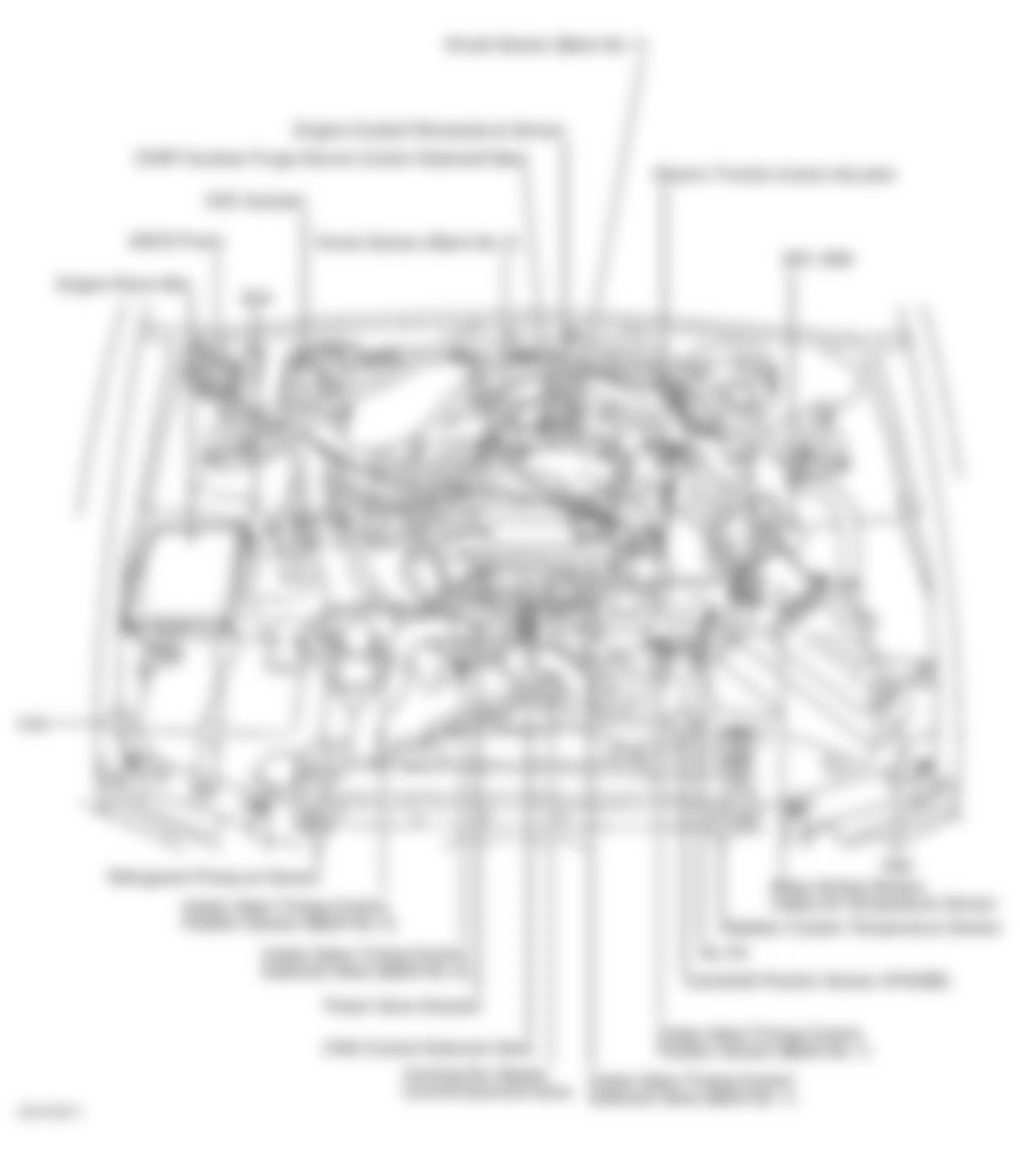 Infiniti M45 2003 - Component Locations -  Engine Compartment