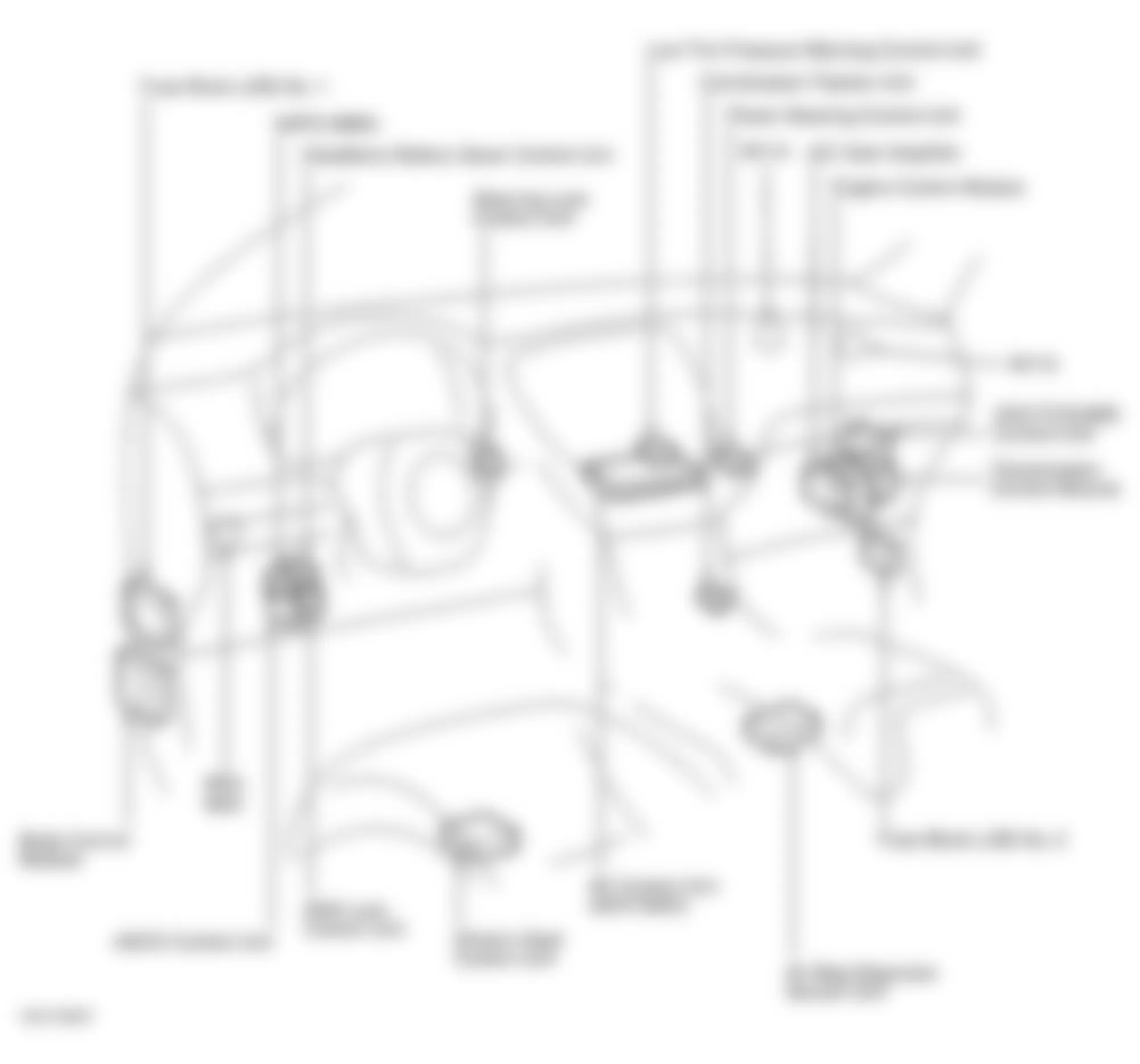 Infiniti Q45 2003 - Component Locations -  Dash