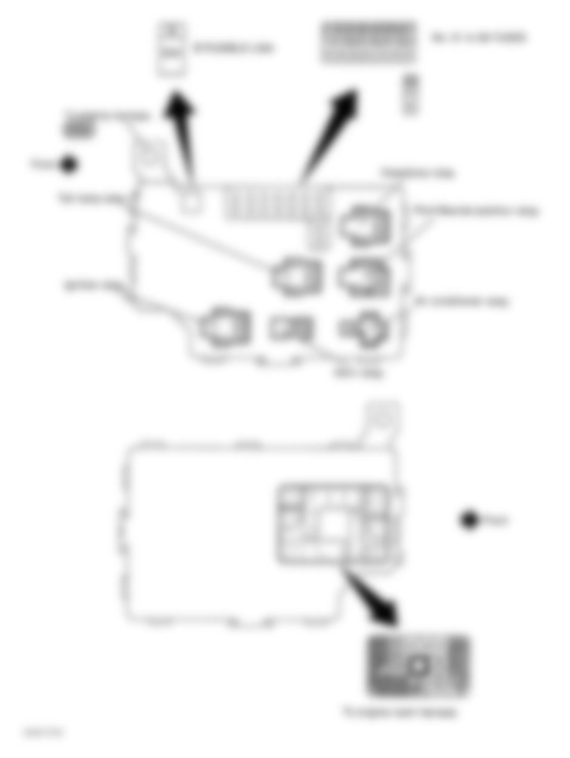 Infiniti Q45 2003 - Component Locations -  Locating Fuse Block Components