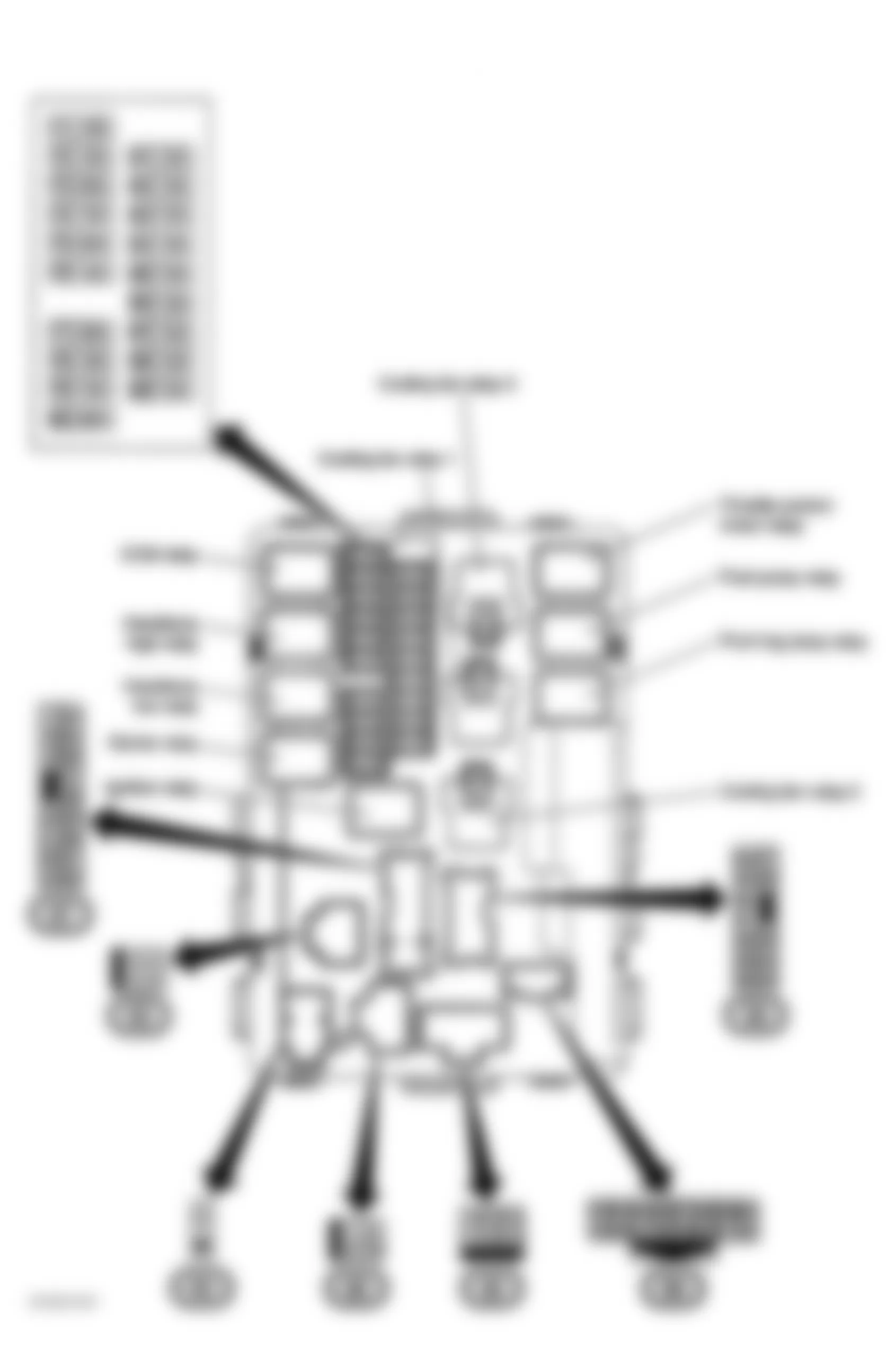 Infiniti FX35 2004 - Component Locations -  IPDM E/R (Intelligent Power Distribution Module Engine Room)