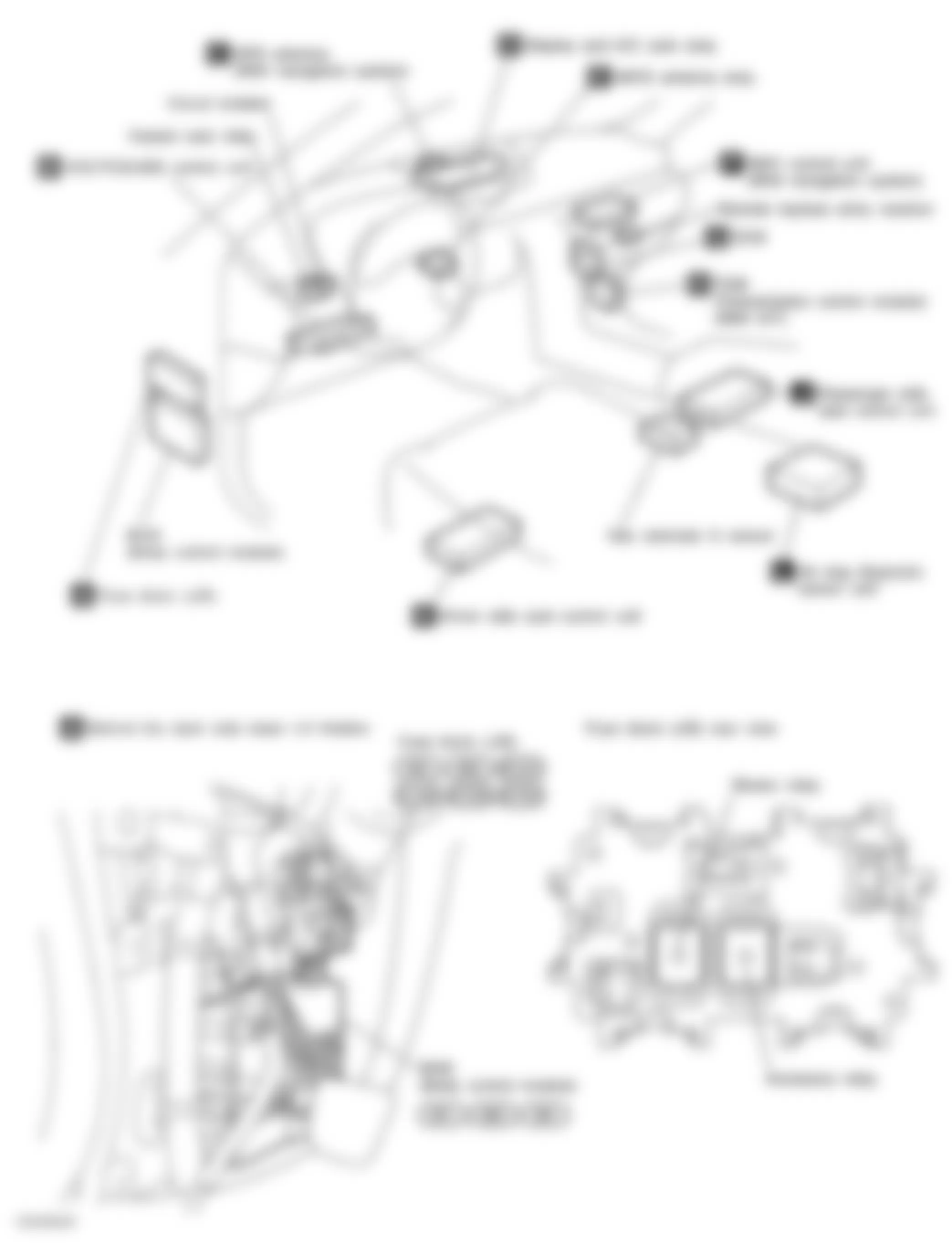 Infiniti G35 2004 - Component Locations -  Dash Views (1 Of 2)