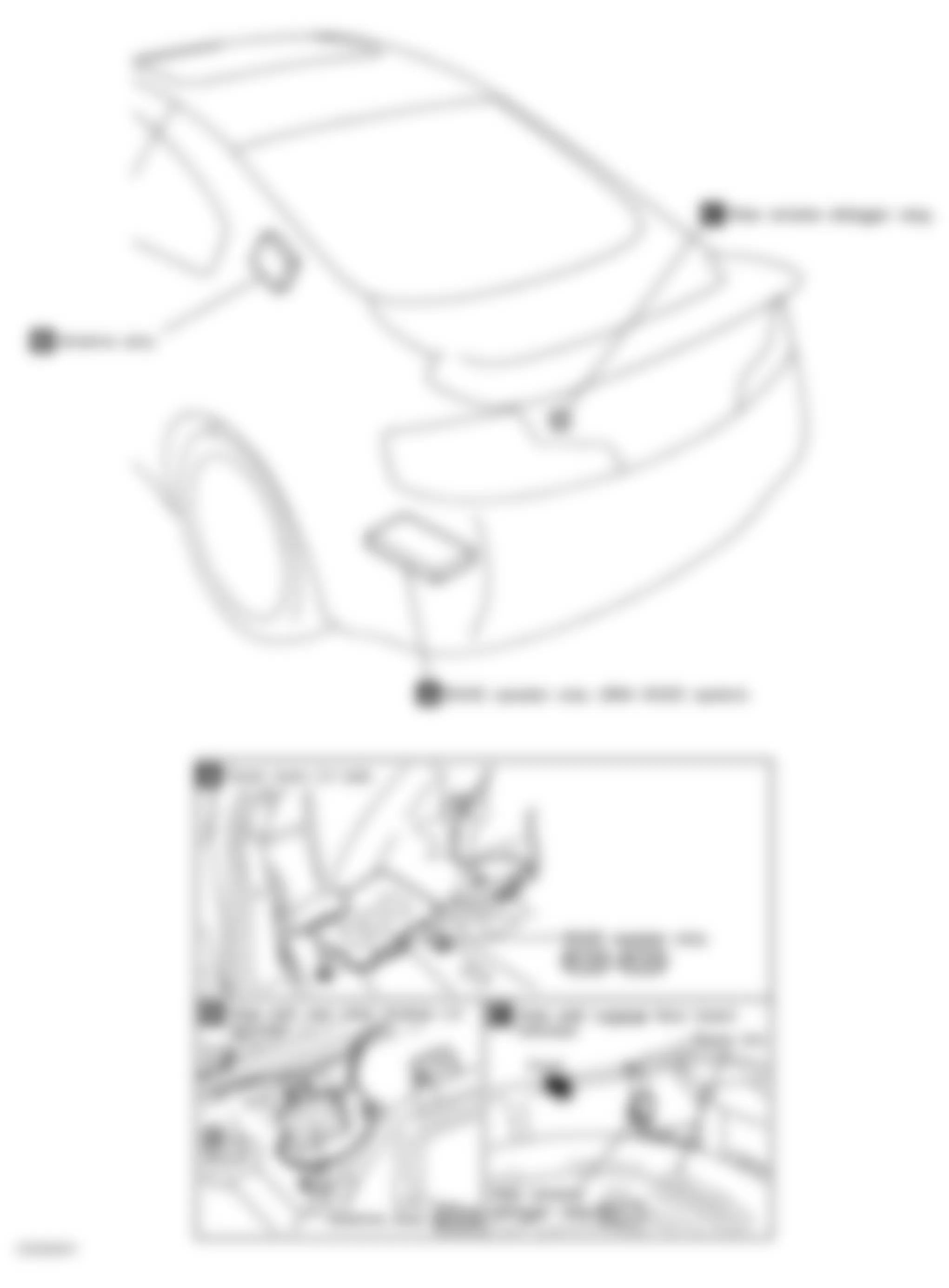 Infiniti G35 2004 - Component Locations -  Trunk