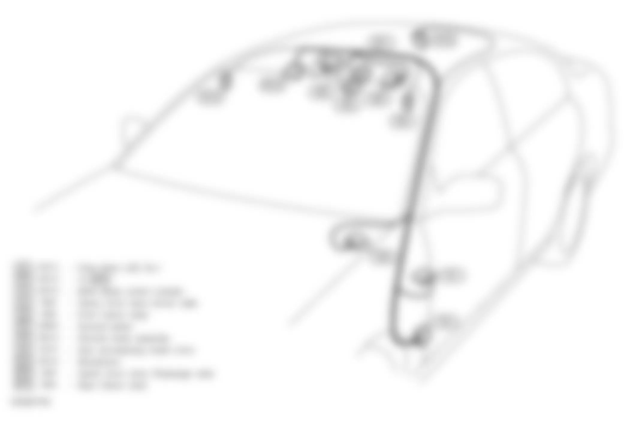 Infiniti M45 2004 - Component Locations -  Roof