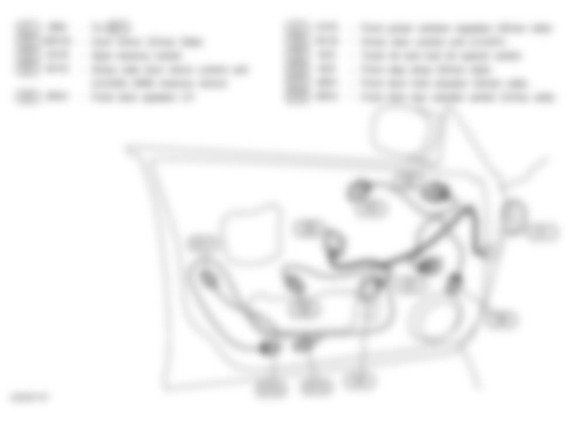 Infiniti M45 2004 - Component Locations -  Drivers Door