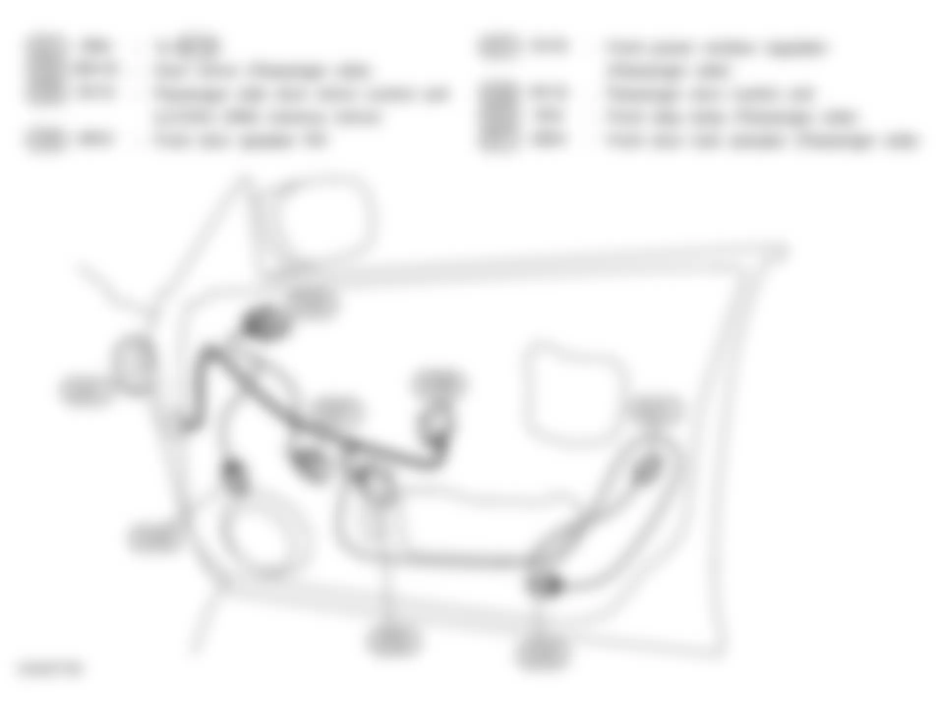 Infiniti M45 2004 - Component Locations -  Front Passenger Door