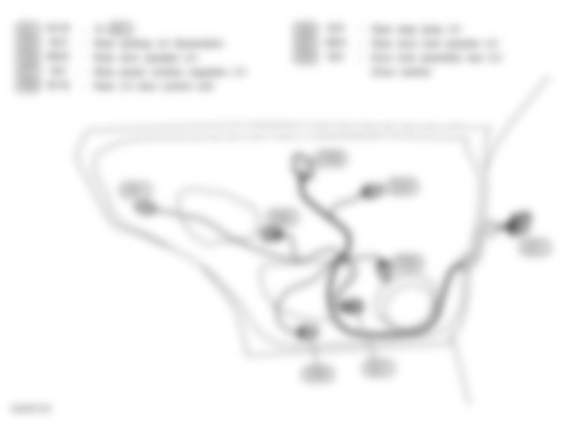 Infiniti M45 2004 - Component Locations -  Left Rear Door