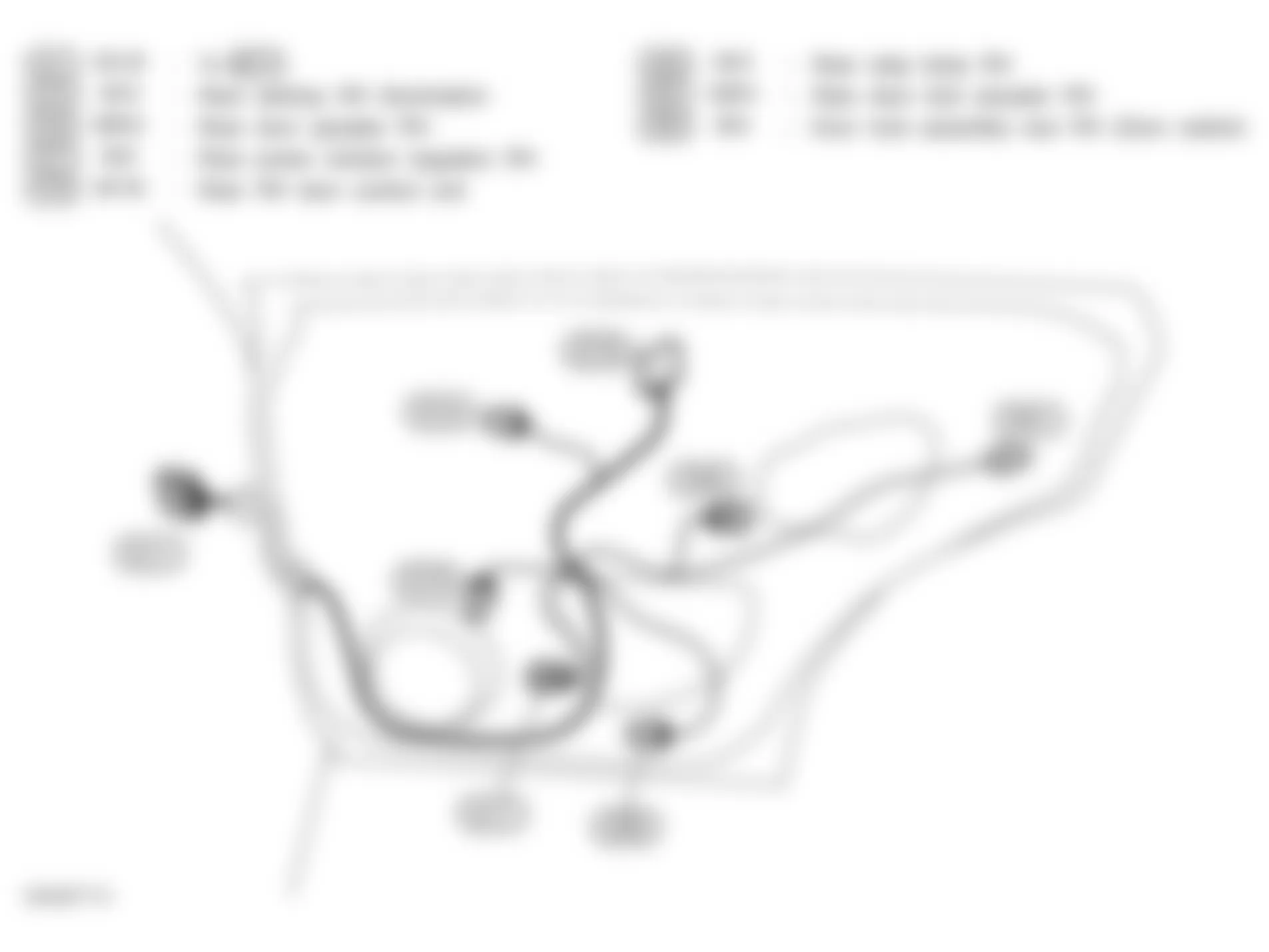 Infiniti M45 2004 - Component Locations -  Right Rear Door