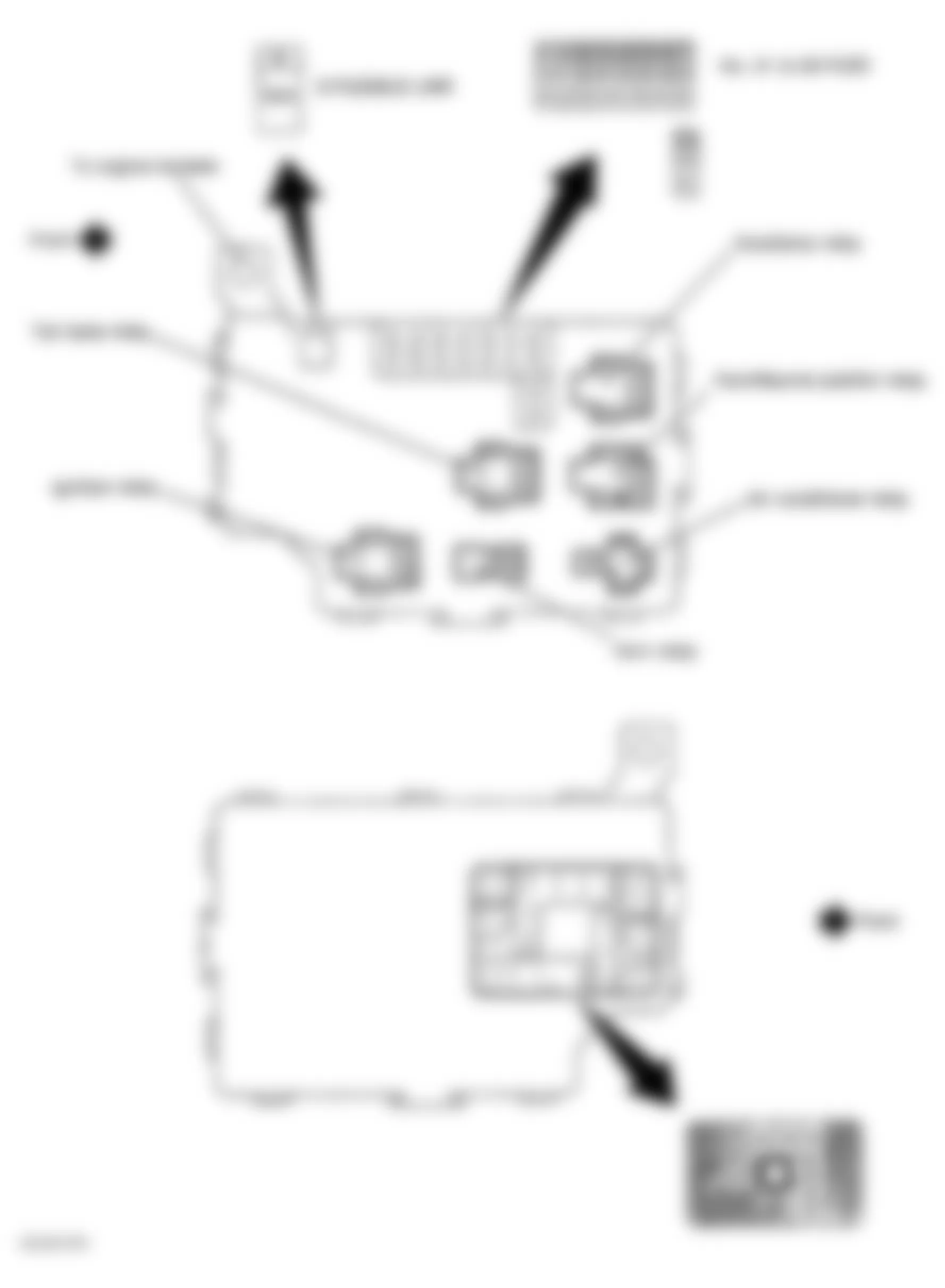 Infiniti M45 2004 - Component Locations -  Locating Fuse Fusible Link And Relay Block Components