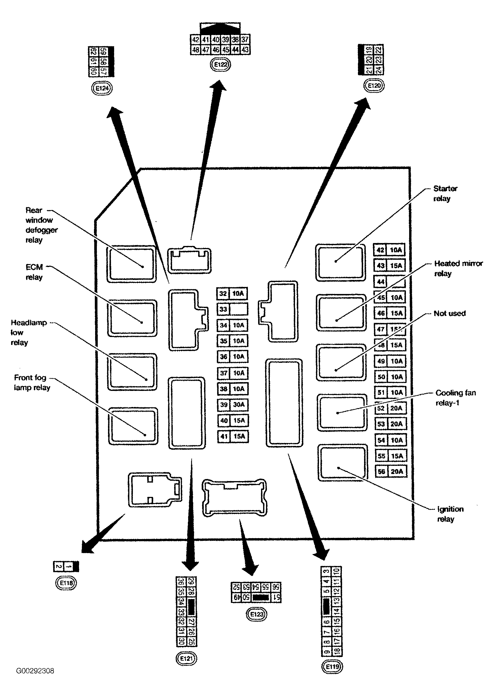 Infiniti QX56 2004 - Component Locations -  Intelligent Power Distribution Module