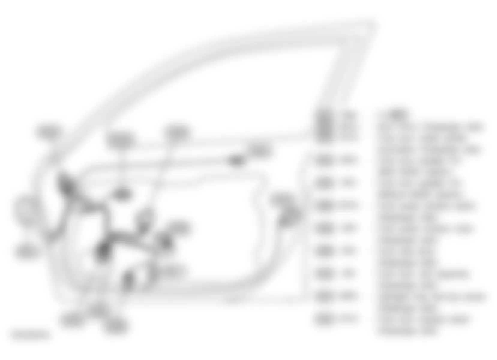 Infiniti FX35 2005 - Component Locations -  Right Front Door