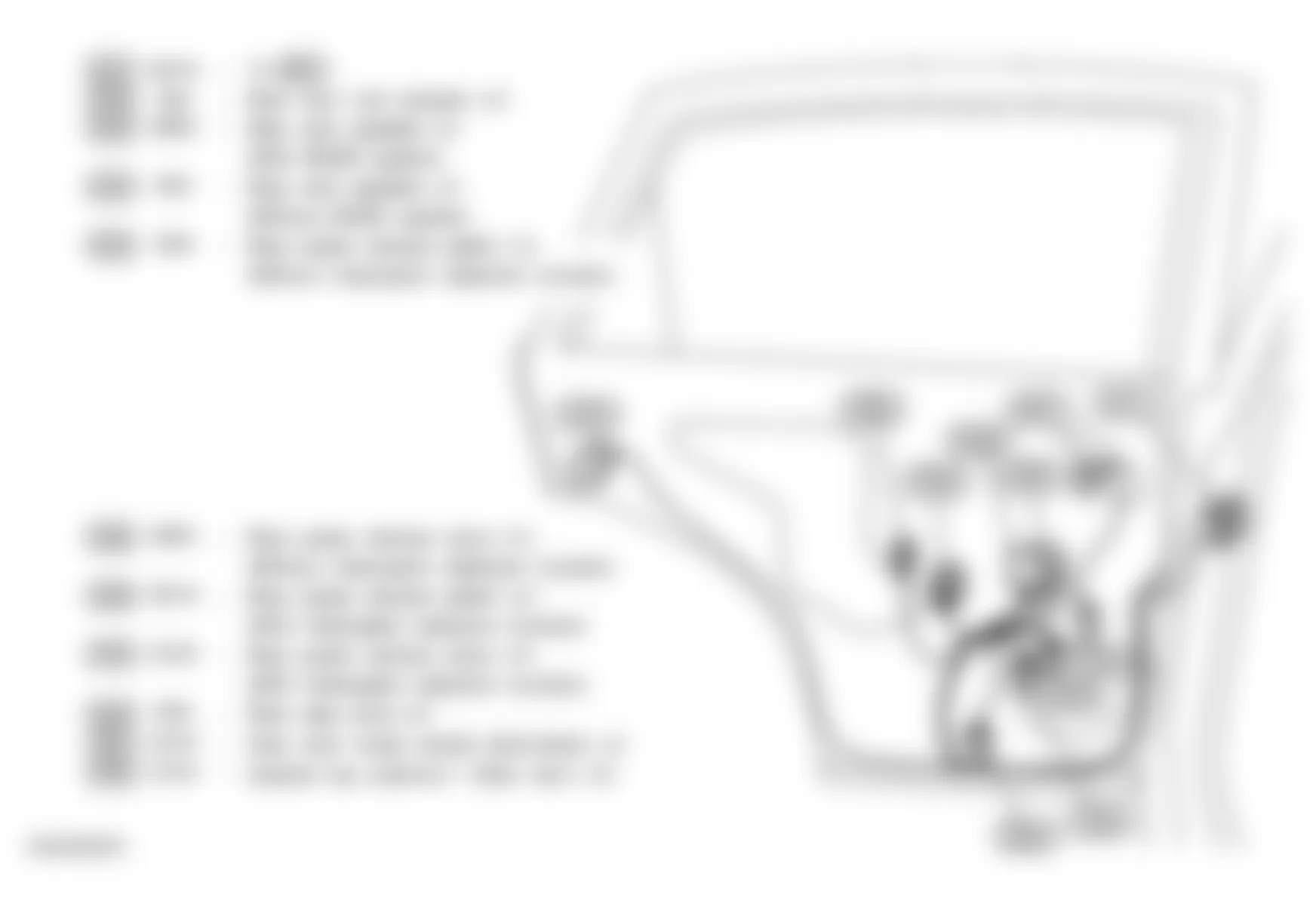 Infiniti FX35 2005 - Component Locations -  Left Rear Door