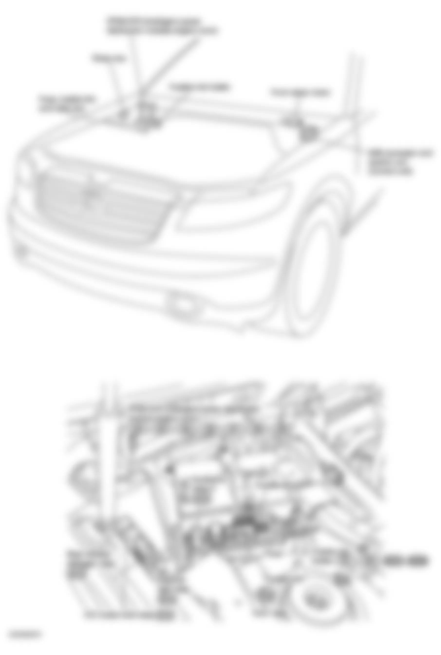 Infiniti FX35 2005 - Component Locations -  Locating Engine Compartment IPDM E/R, Fuse, Fuse Fusible Link & Relay Boxes