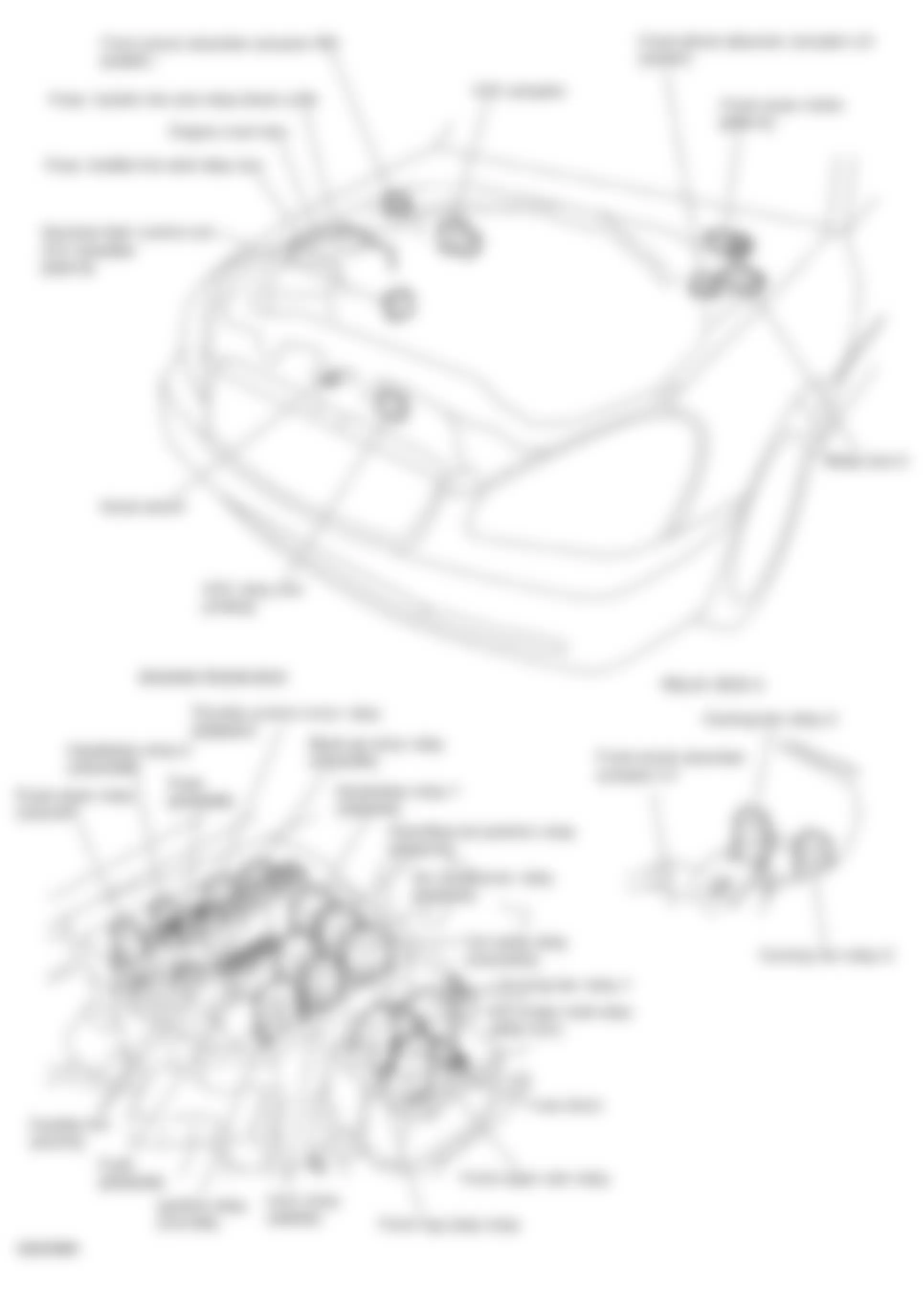 Infiniti Q45 2005 - Component Locations -  Electrical Units Location In Engine Compartment