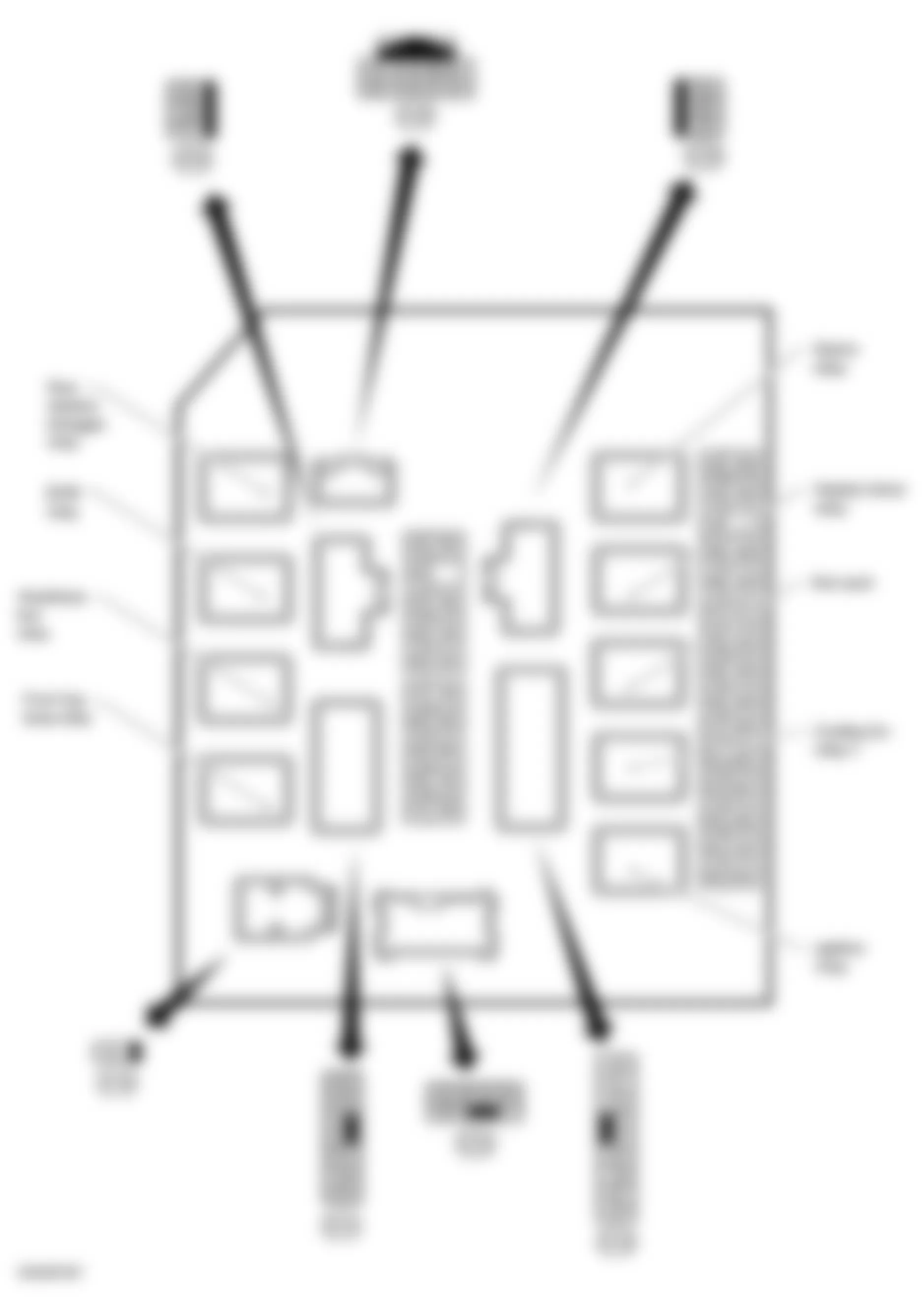 Infiniti QX56 2005 - Component Locations -  Identifying IPDM E/R Terminal Arrangement