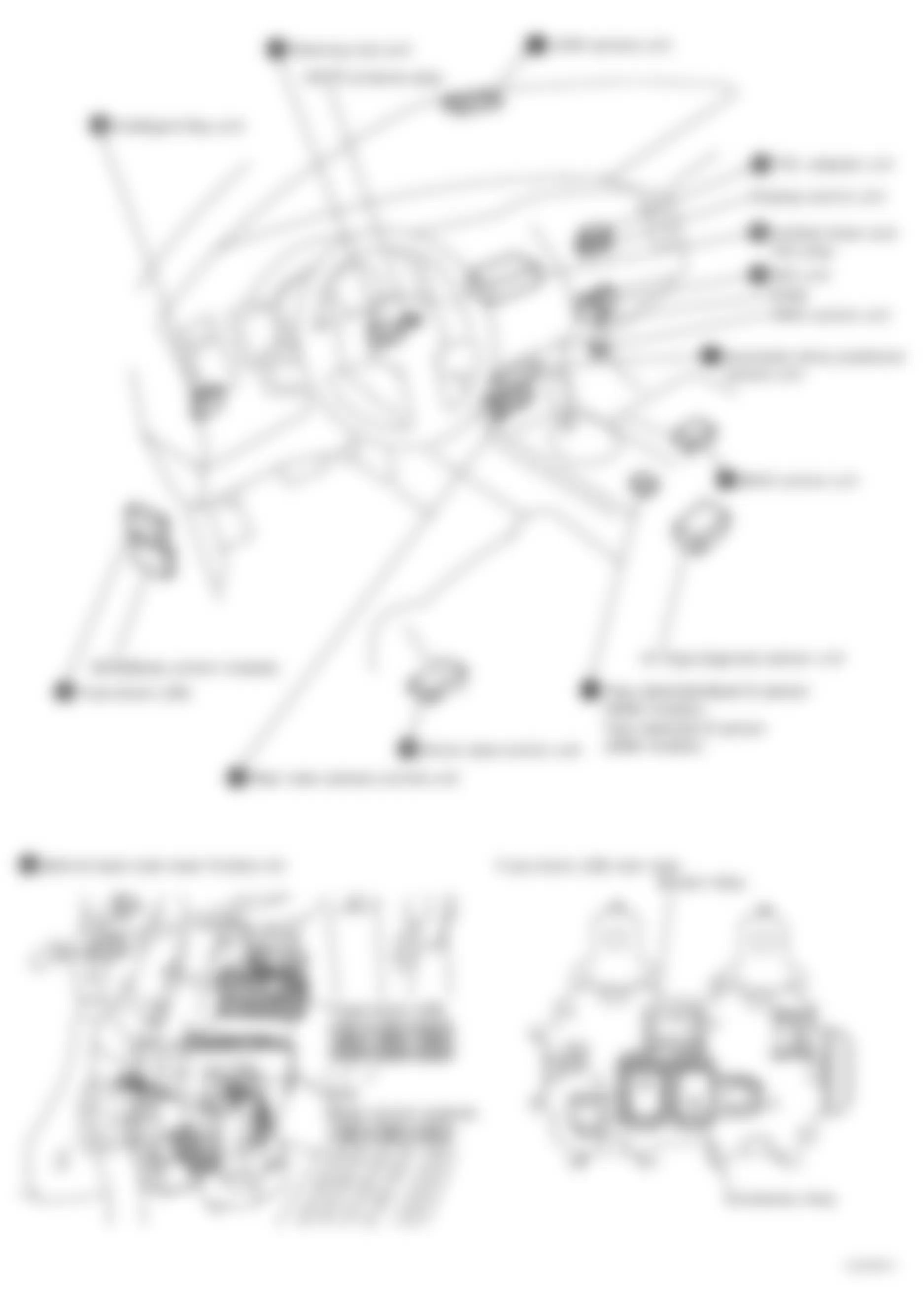 Infiniti FX35 2006 - Component Locations -  Locating Instrument Panel Control Modules, Units & Fuse Block/Junction Box