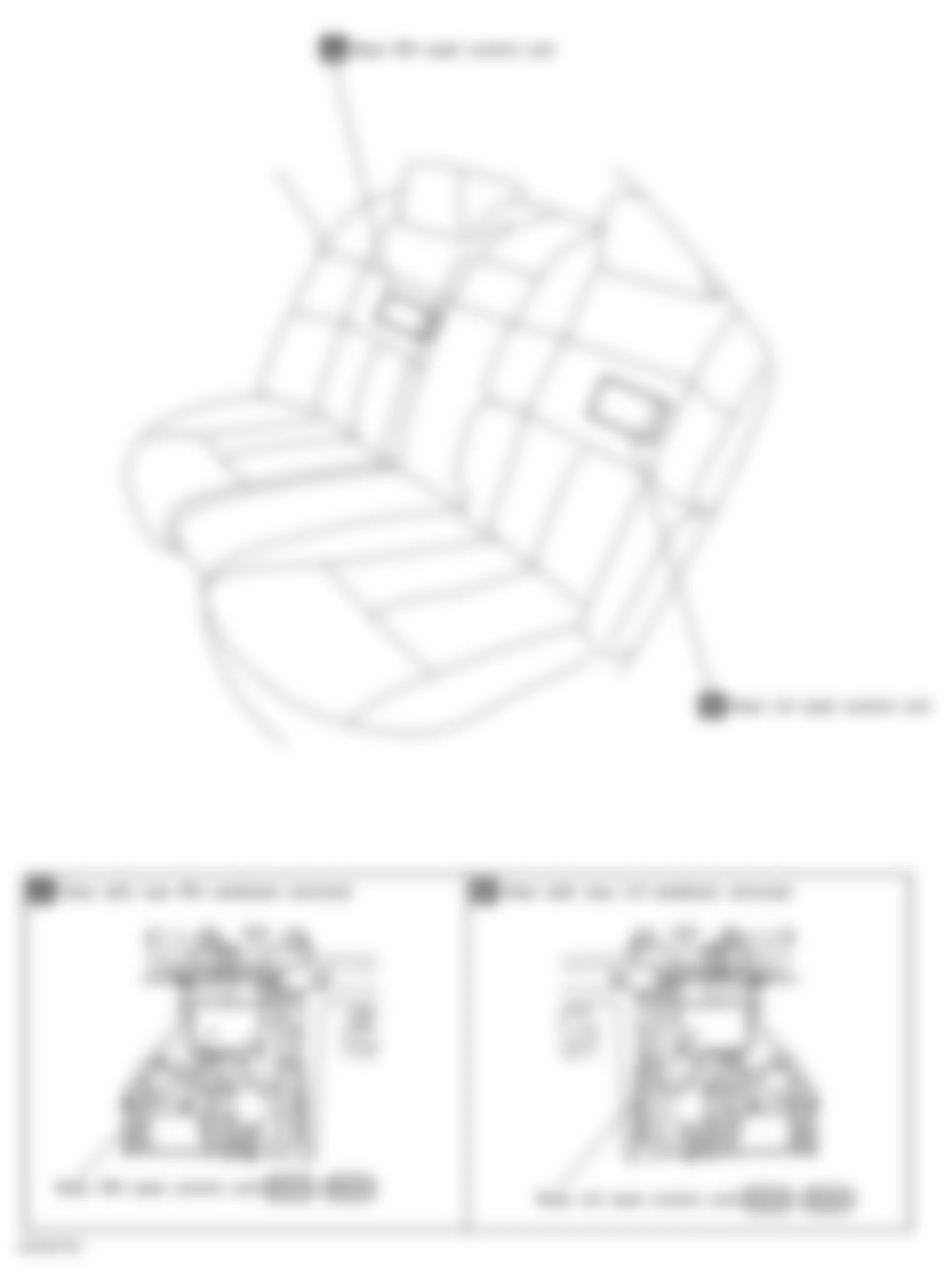 Infiniti M35 2006 - Component Locations -  Rear Seat