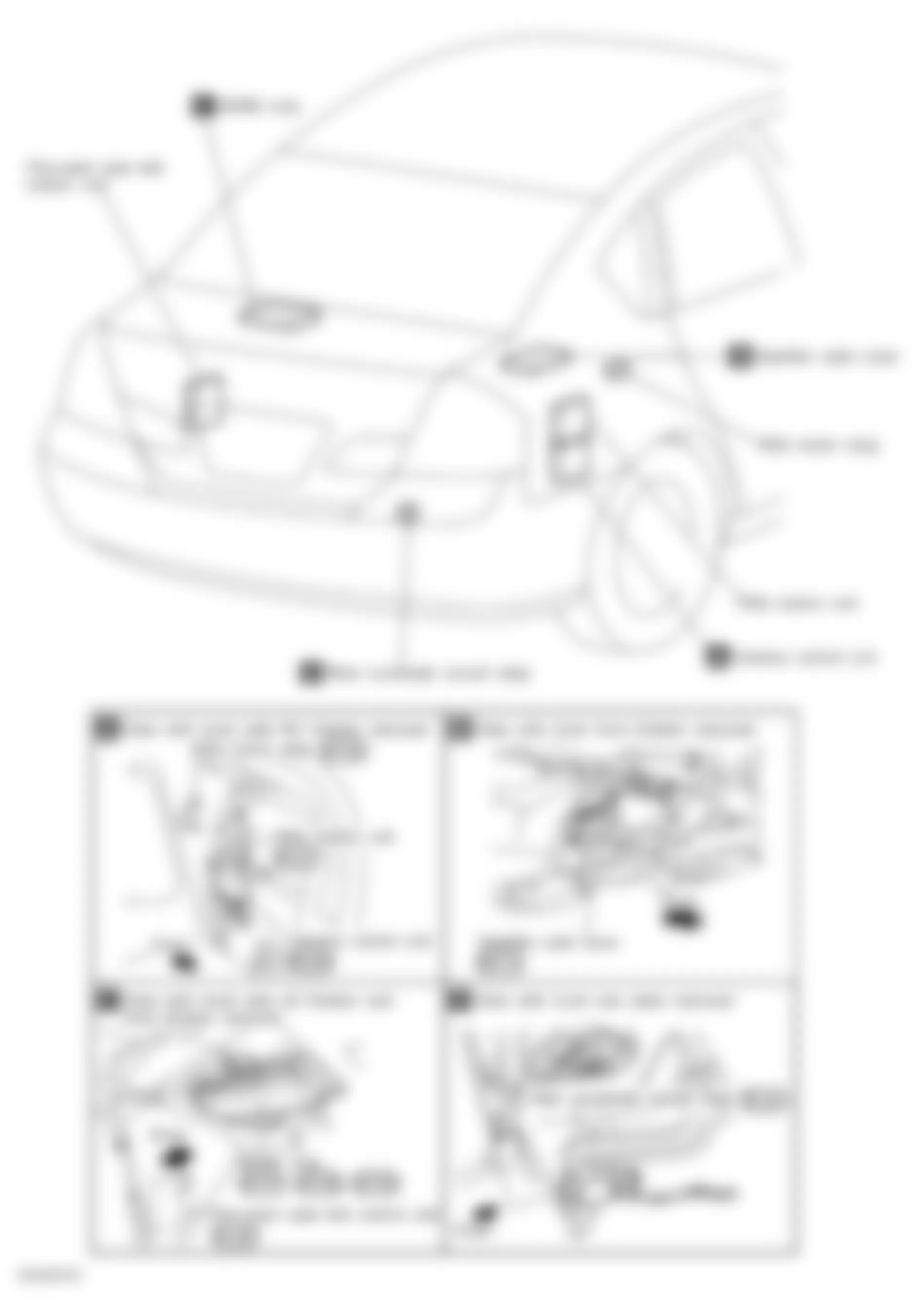 Infiniti M35 2006 - Component Locations -  Luggage Compartment