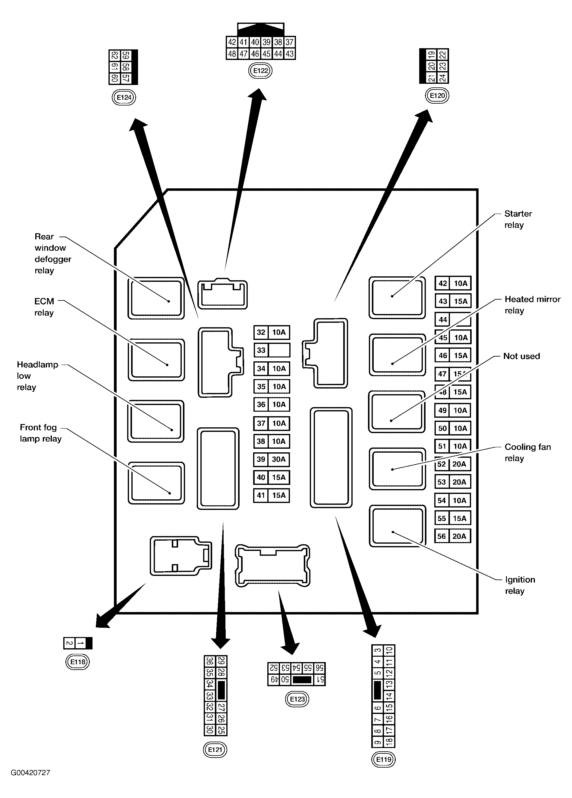 Infiniti QX56 2006 - Component Locations -  Intelligent Power Distribution Module