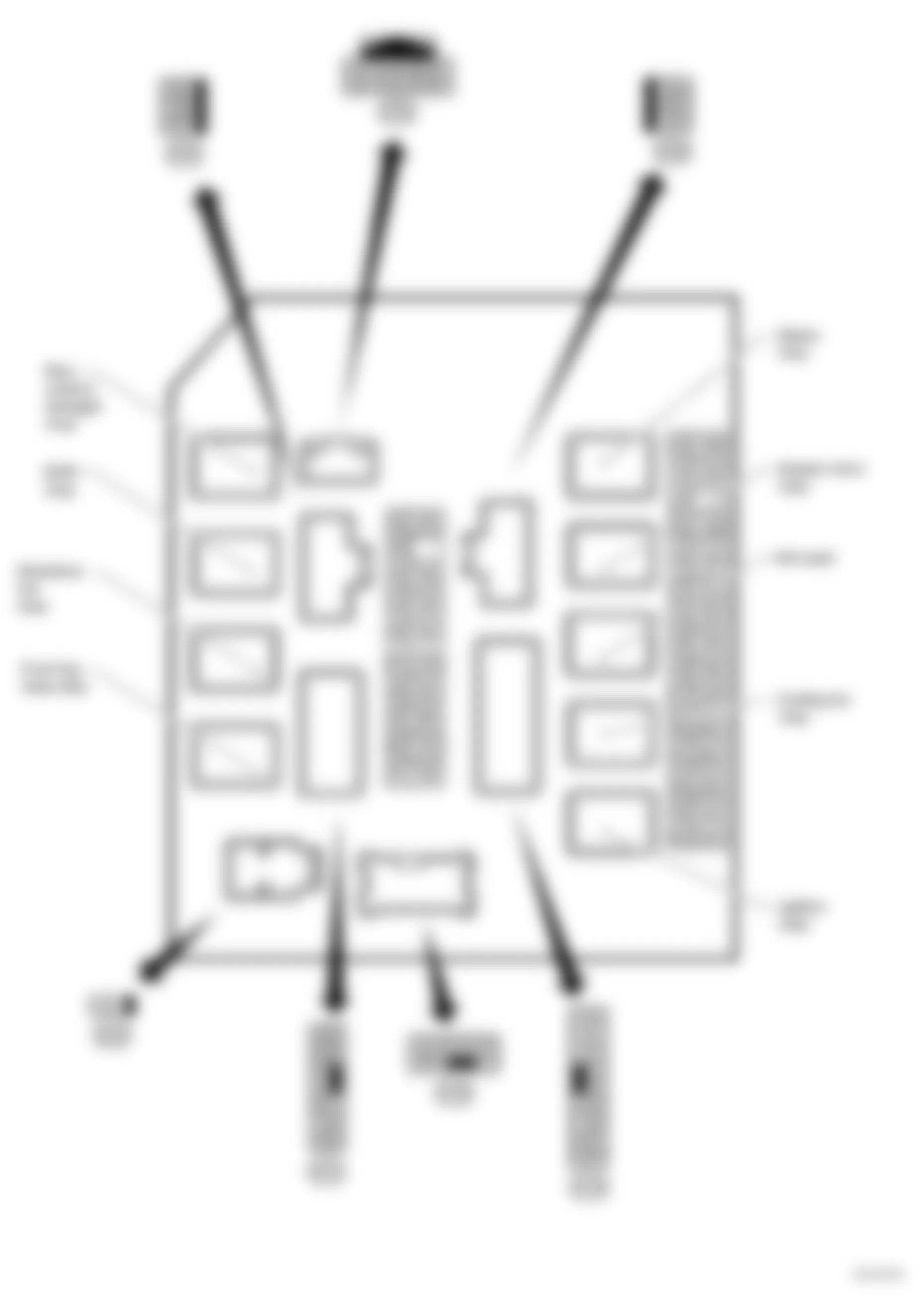 Infiniti QX56 2006 - Component Locations -  Identifying IPDM E/R Terminal Arrangement