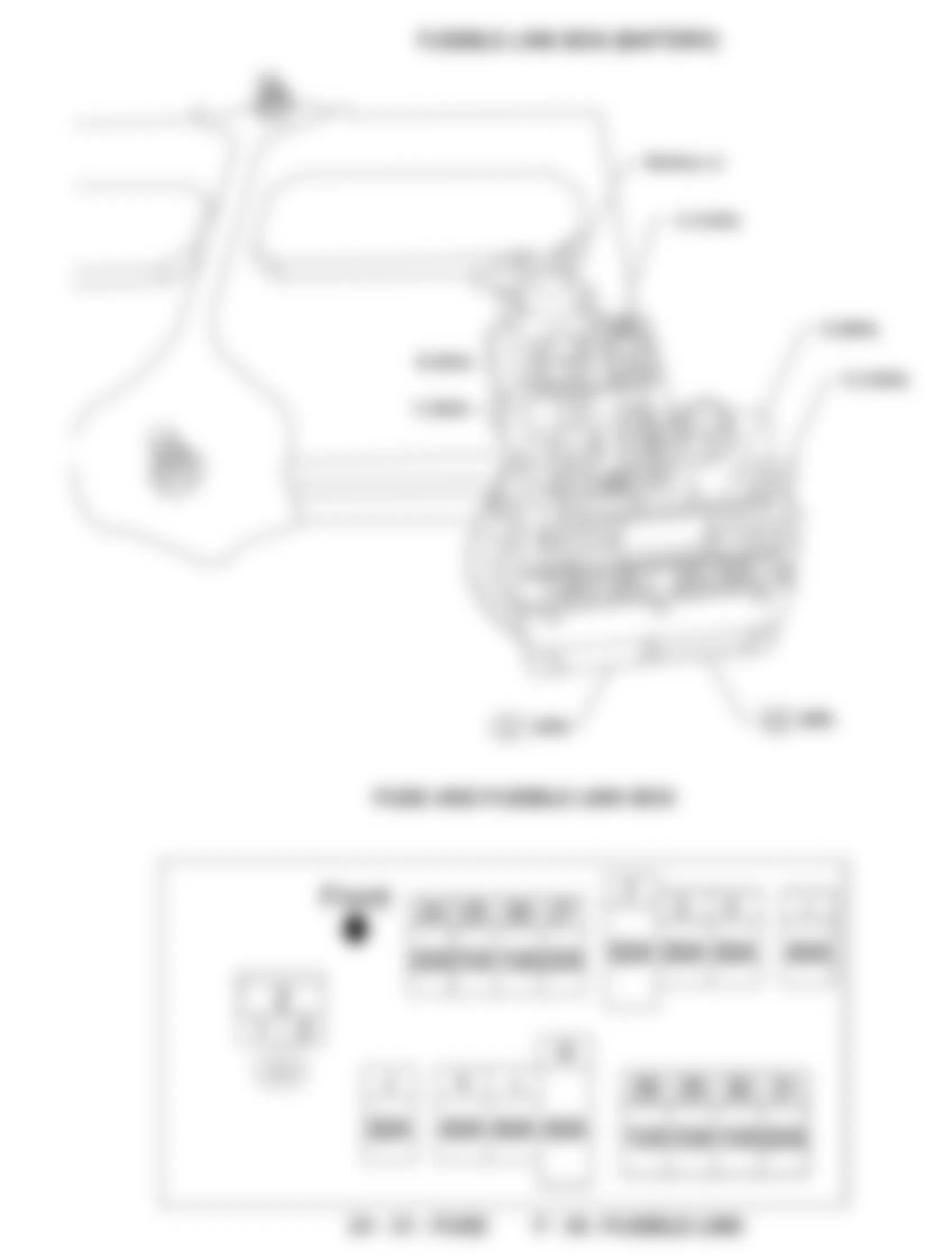 Infiniti QX56 2009 - Component Locations -  Identifying Engine Compartment Fusible Link Box (Battery) & Fuse And Fusible Link Box Terminal Arrangements