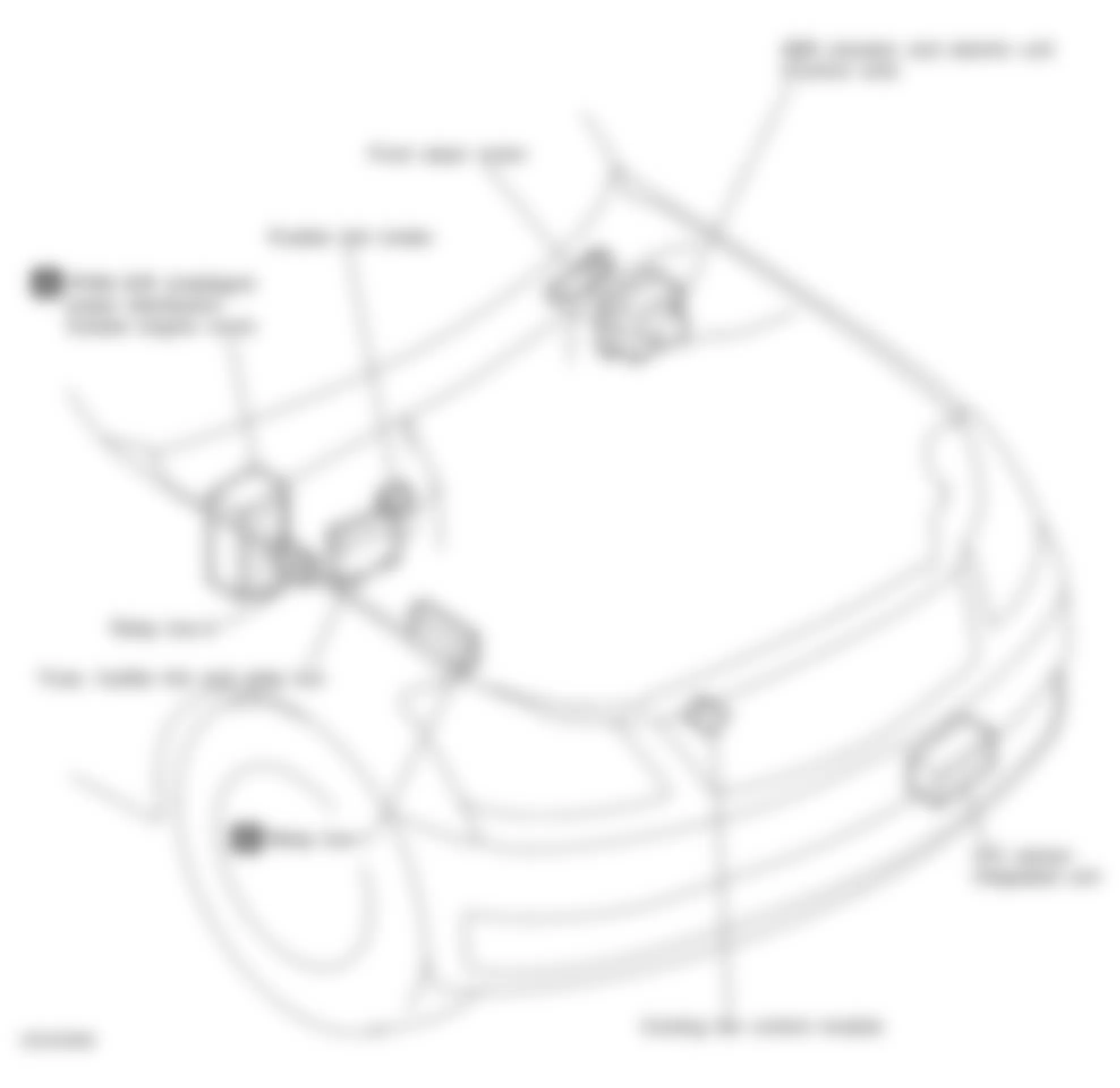 Infiniti M35 2010 - Component Locations -  Identifying Electrical Units Location - Engine Compartment (1 Of 2)