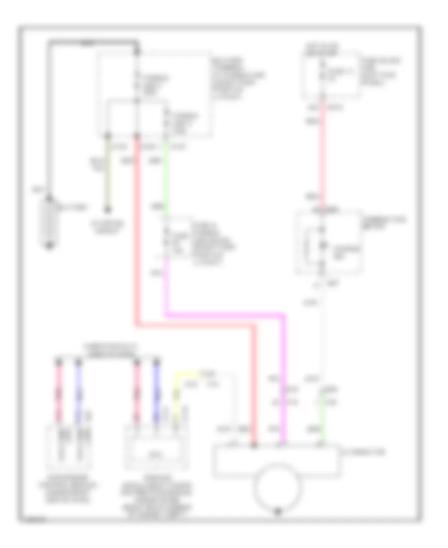 Charging Wiring Diagram for Infiniti Q50 Hybrid Premium 2014