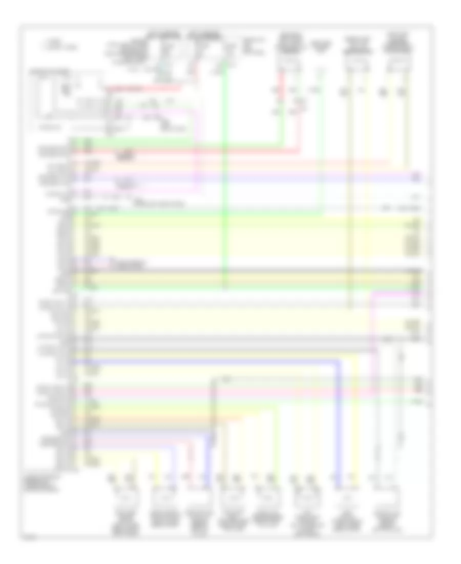 Supplemental Restraints Wiring Diagram 1 of 2 for Infiniti Q50 Hybrid Premium 2014