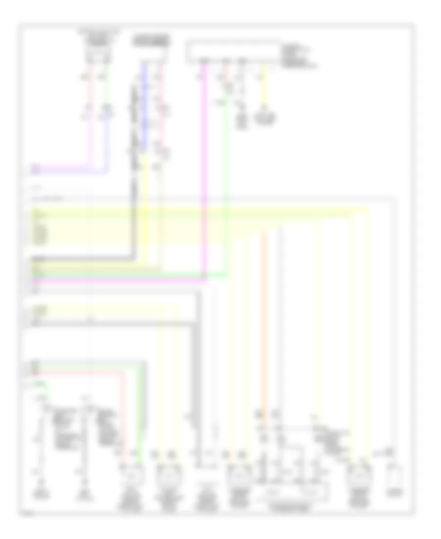 Supplemental Restraints Wiring Diagram 2 of 2 for Infiniti Q50 Hybrid Premium 2014