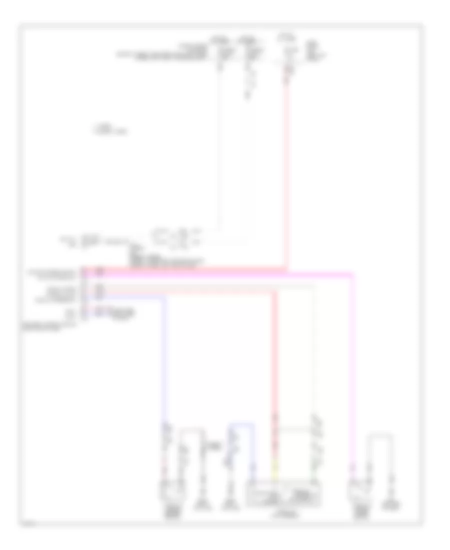 Trunk Release Wiring Diagram for Infiniti Q50 Hybrid Premium 2014